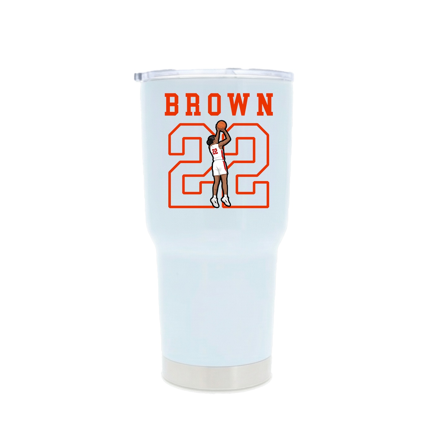 30oz Stainless Steel Tumbler — Shirsey in White