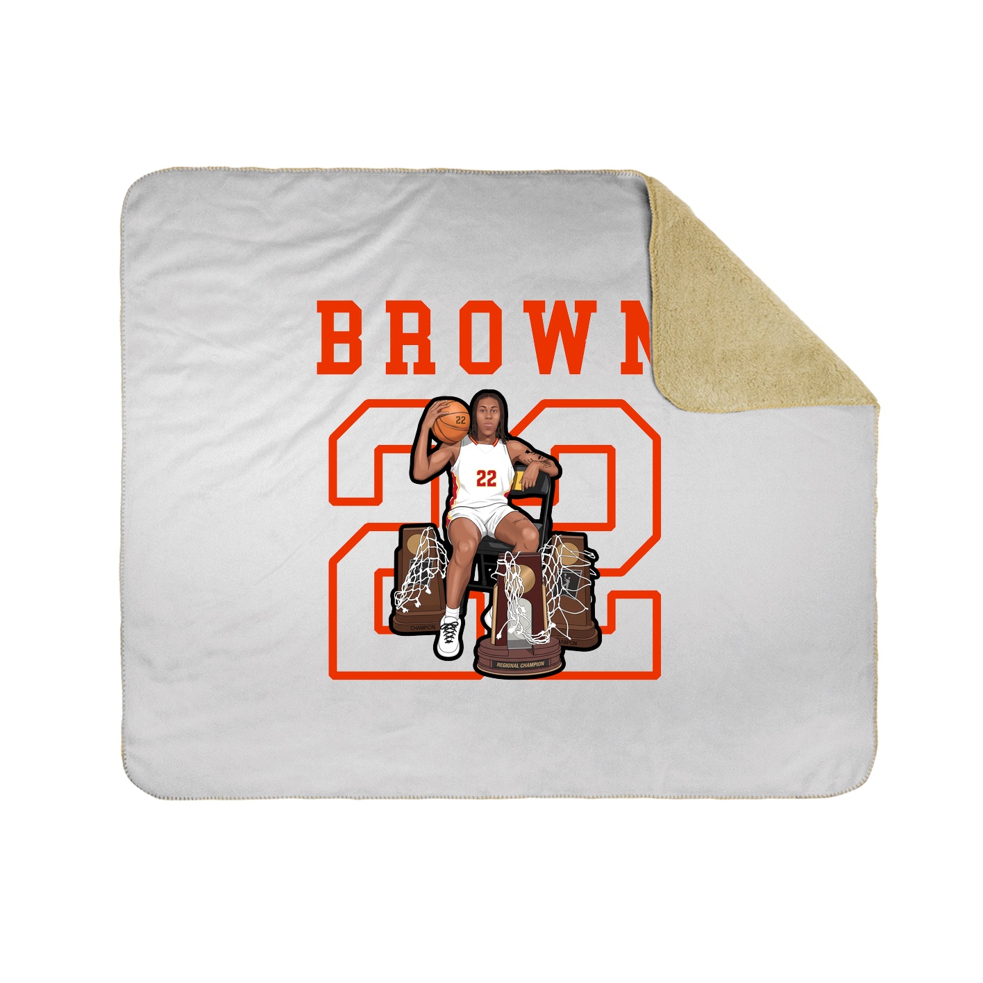 Throw Blanket — Shirsey in White