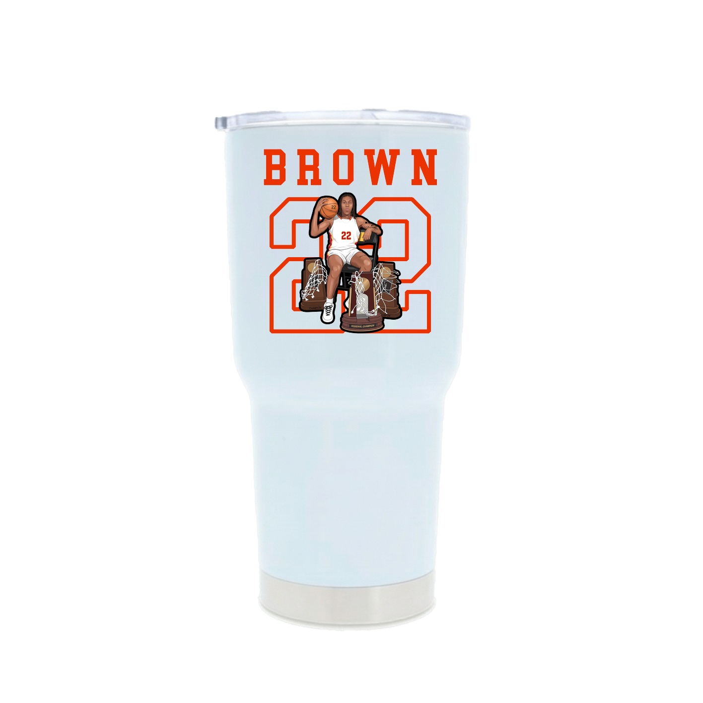 30oz Stainless Steel Tumbler — Shirsey in White