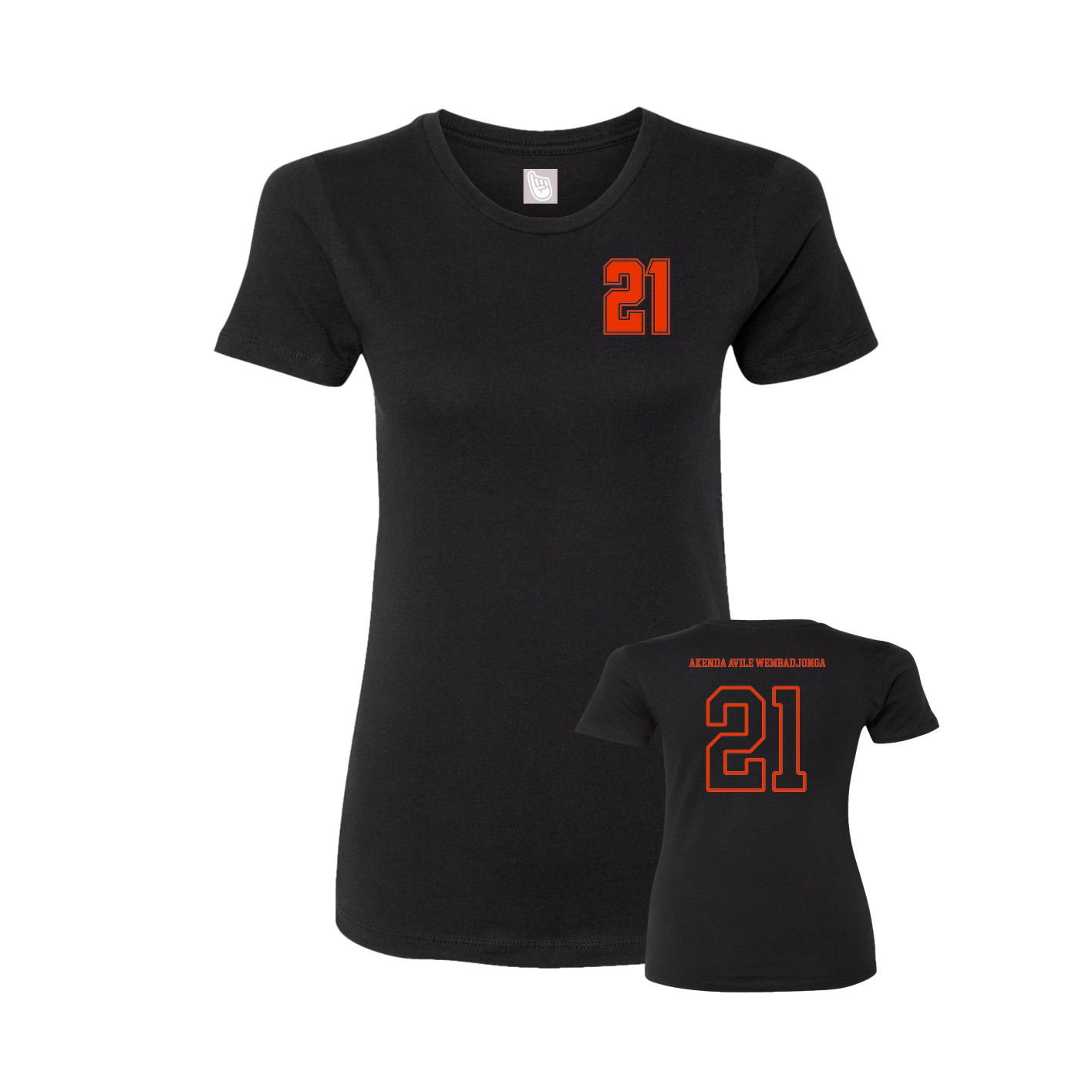 Womens Tee — Chest Back in Black