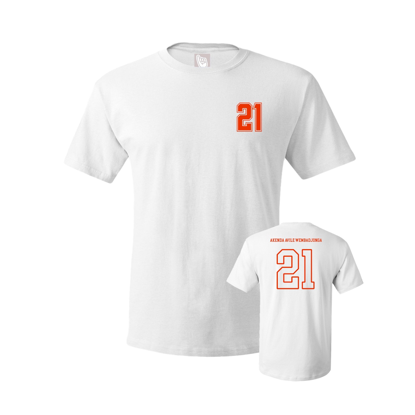 Youth Tee — Chest Back in White