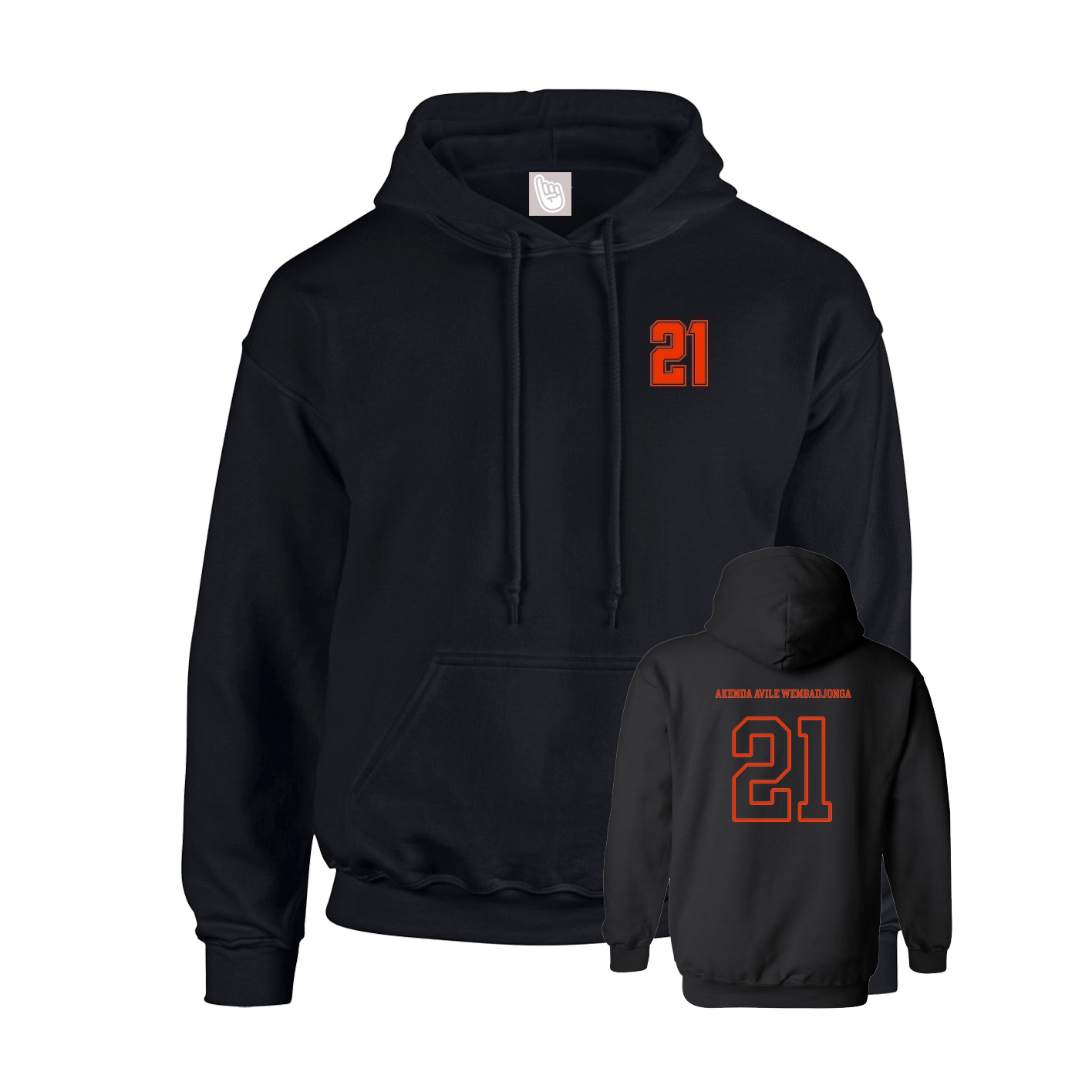 Youth Hoodie — Chest Back in Black