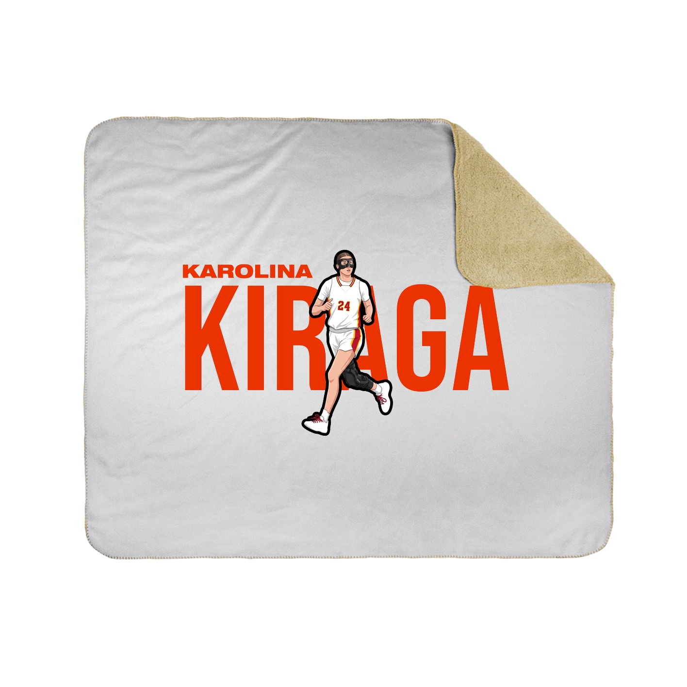 Throw Blanket — Player Name in White