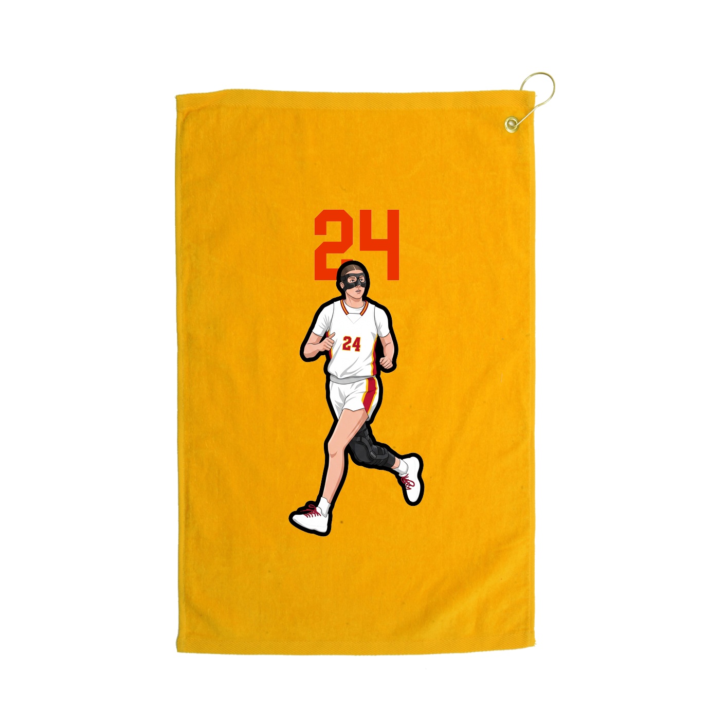 Golf Towel — Number Top in Gold