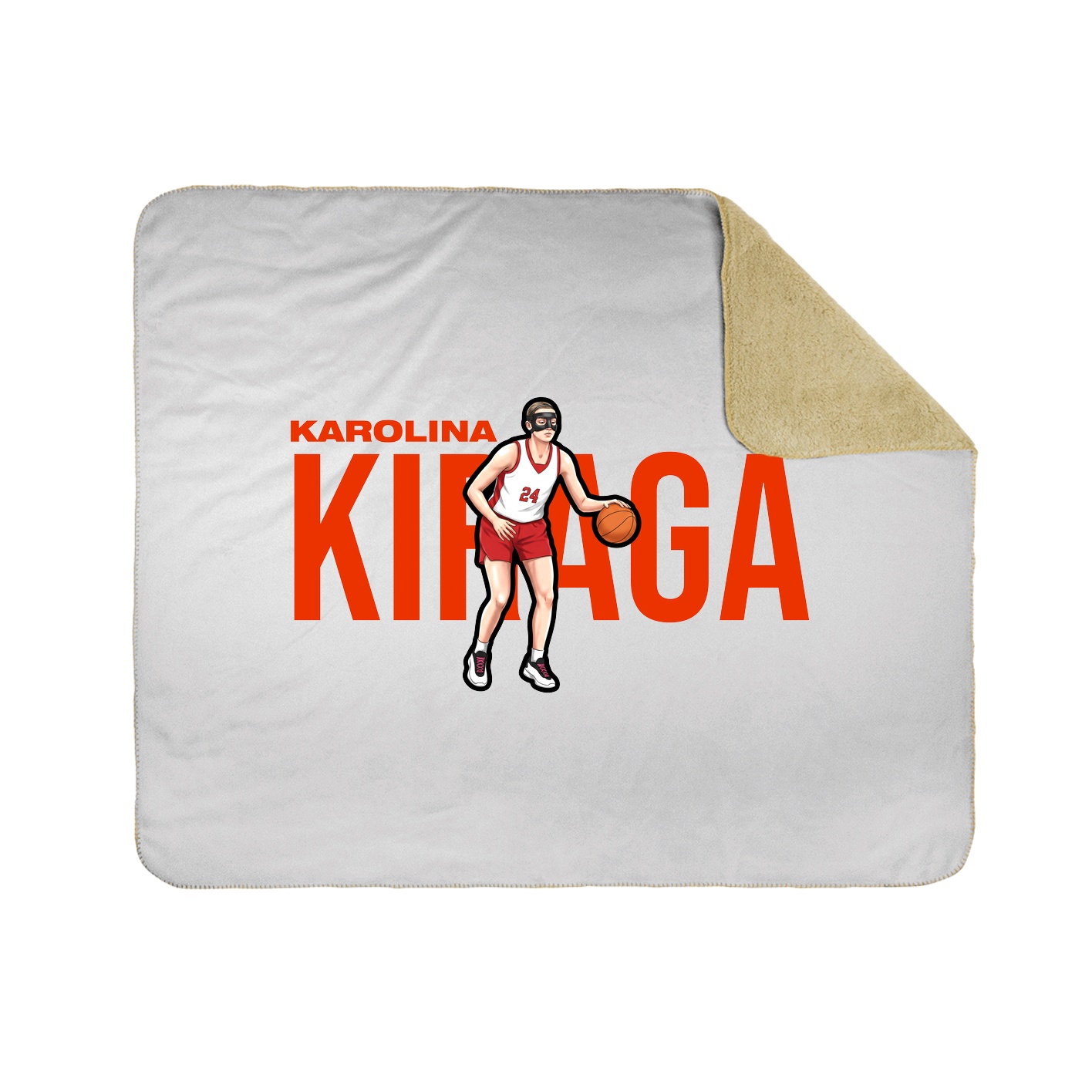 Throw Blanket — Player Name in White