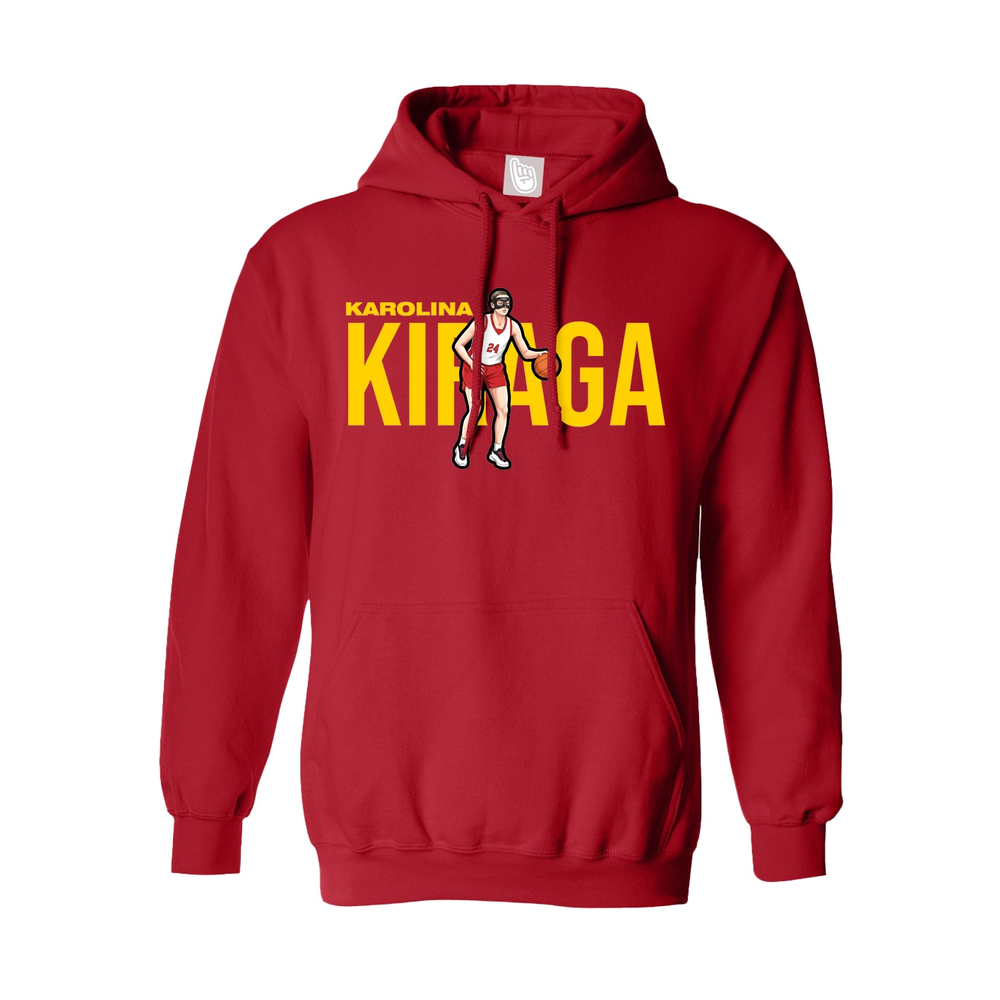 Youth Hoodie — Player Name in Red