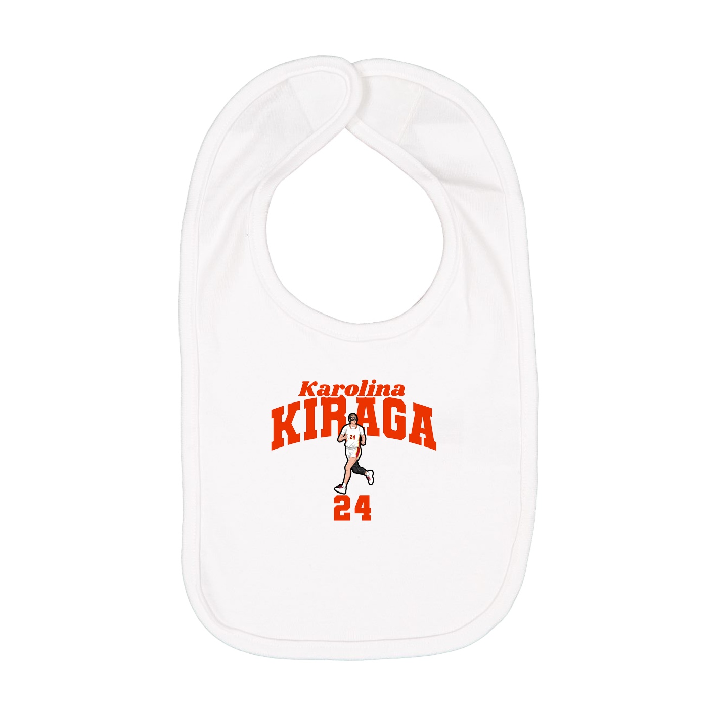 Infant Bib — Signature Arch in White