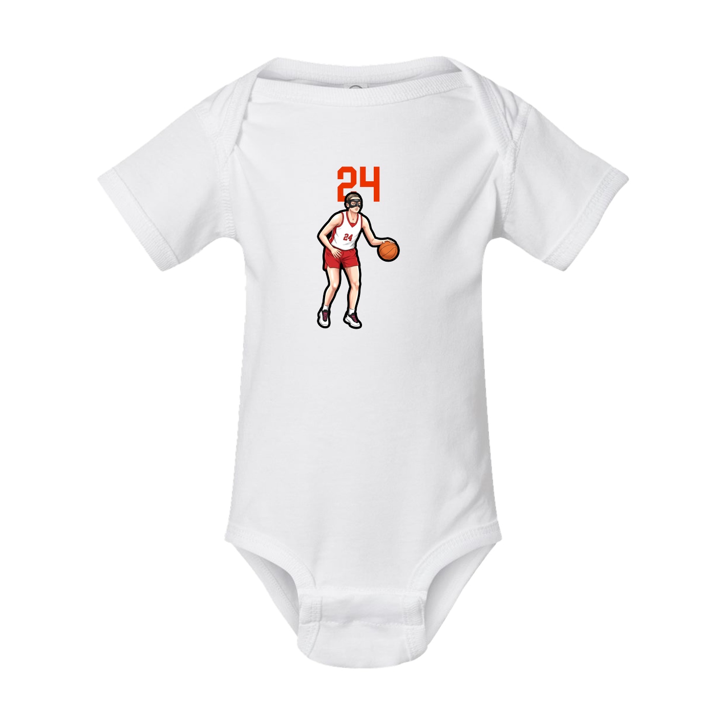 Baby Onesie — Number Top in White