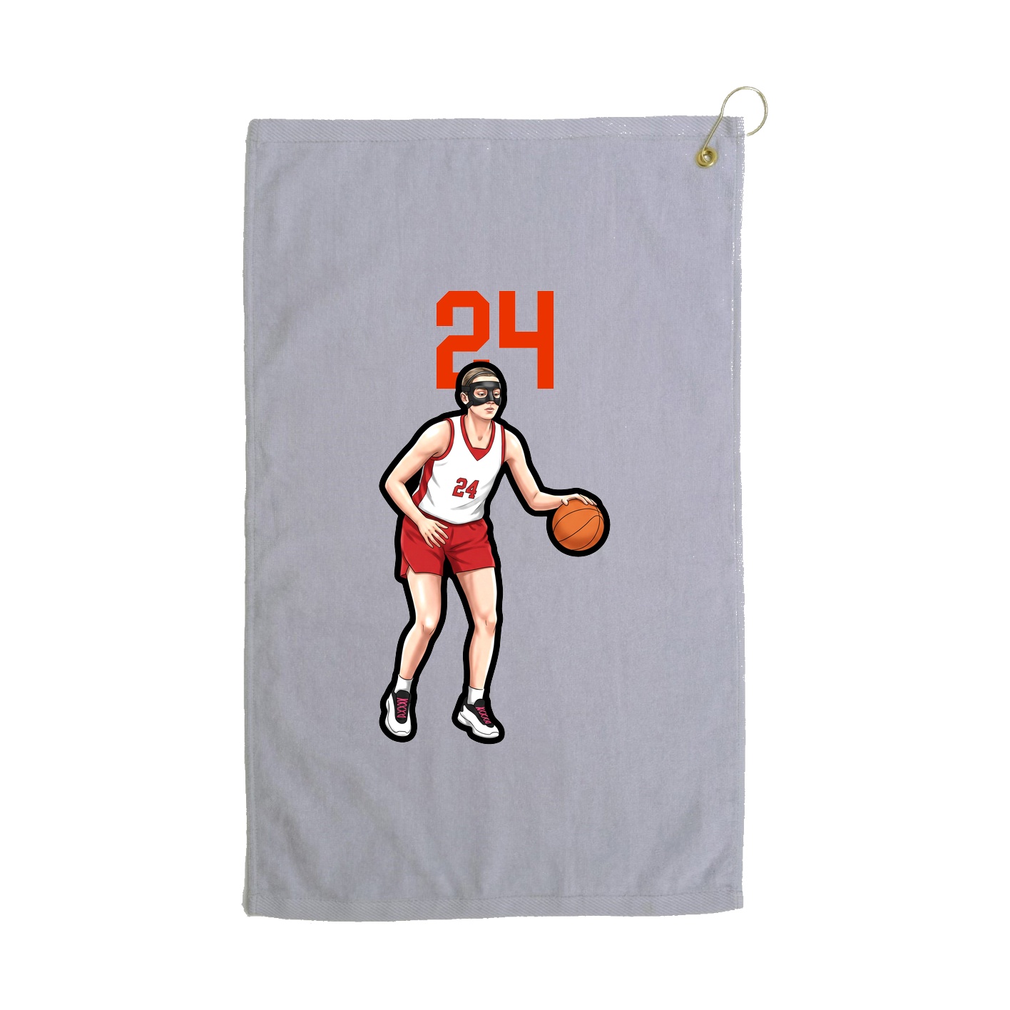 Golf Towel — Number Top in Grey