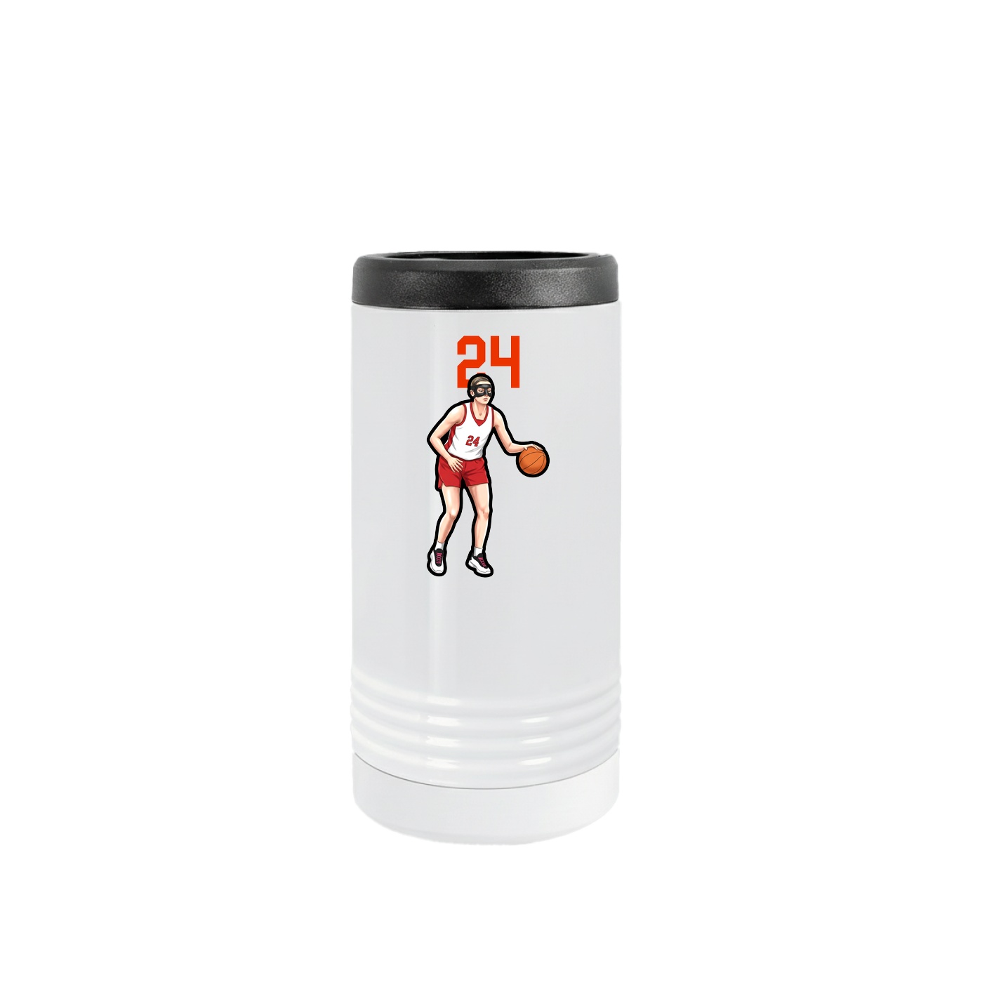 Slim Beverage Holder — Number Top in White