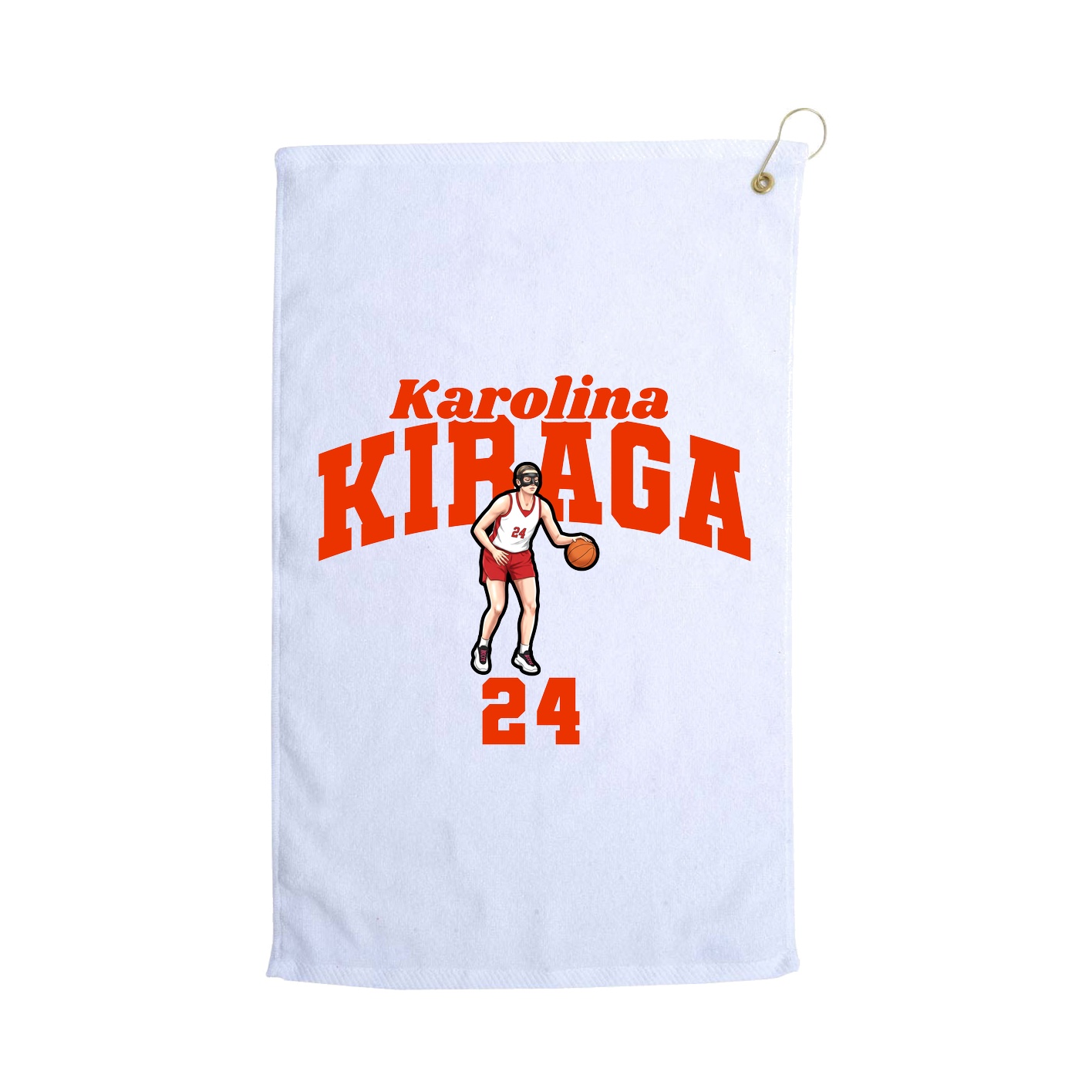 Golf Towel — Signature Arch in White