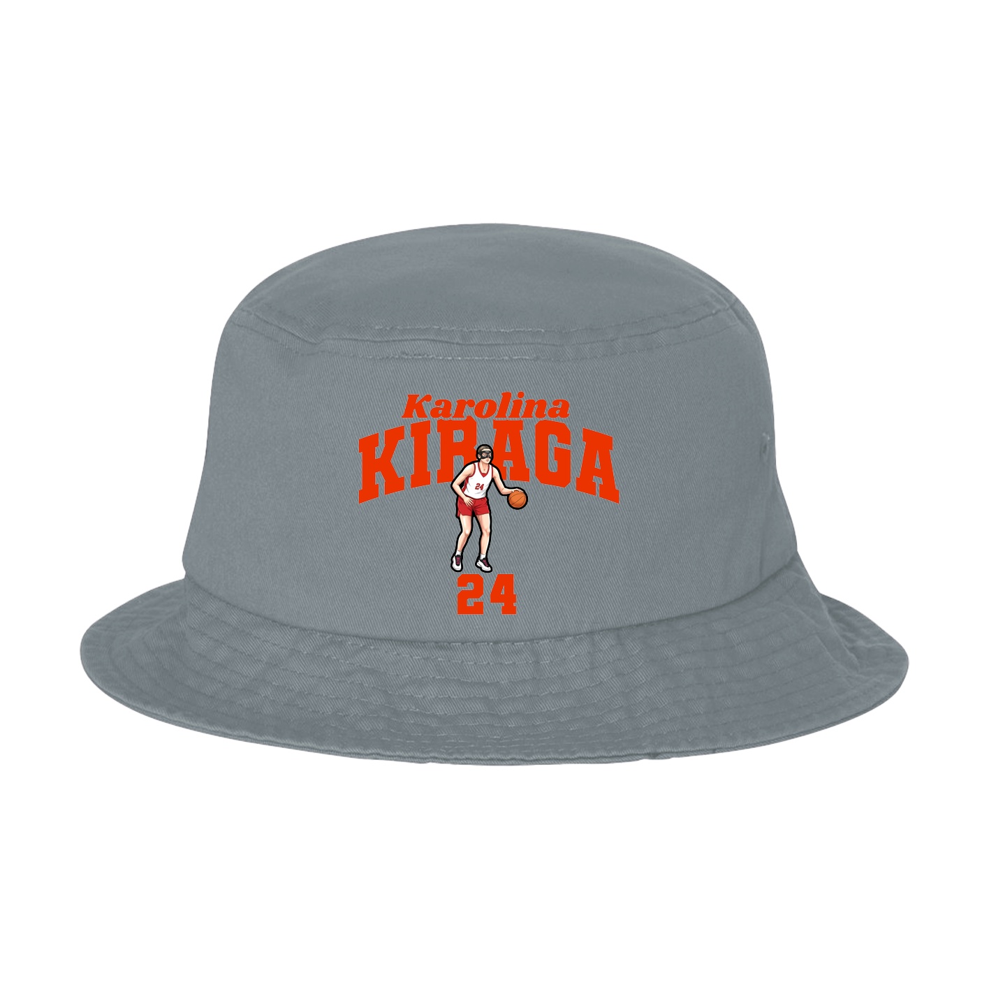 Bucket Cap — Signature Arch in Grey