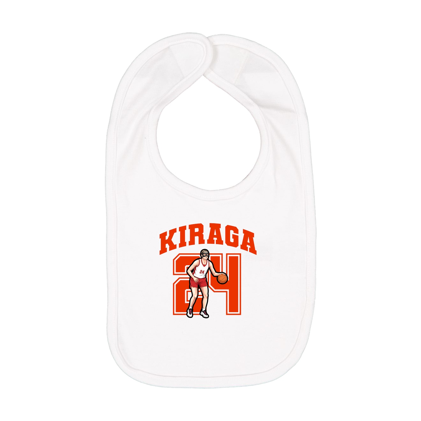 Infant Bib — Number in White