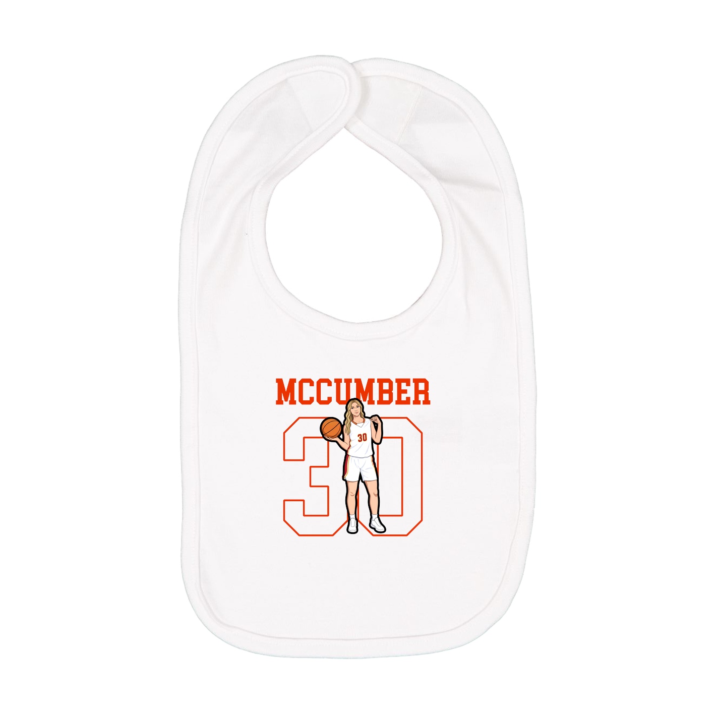 Infant Bib — Shirsey in White