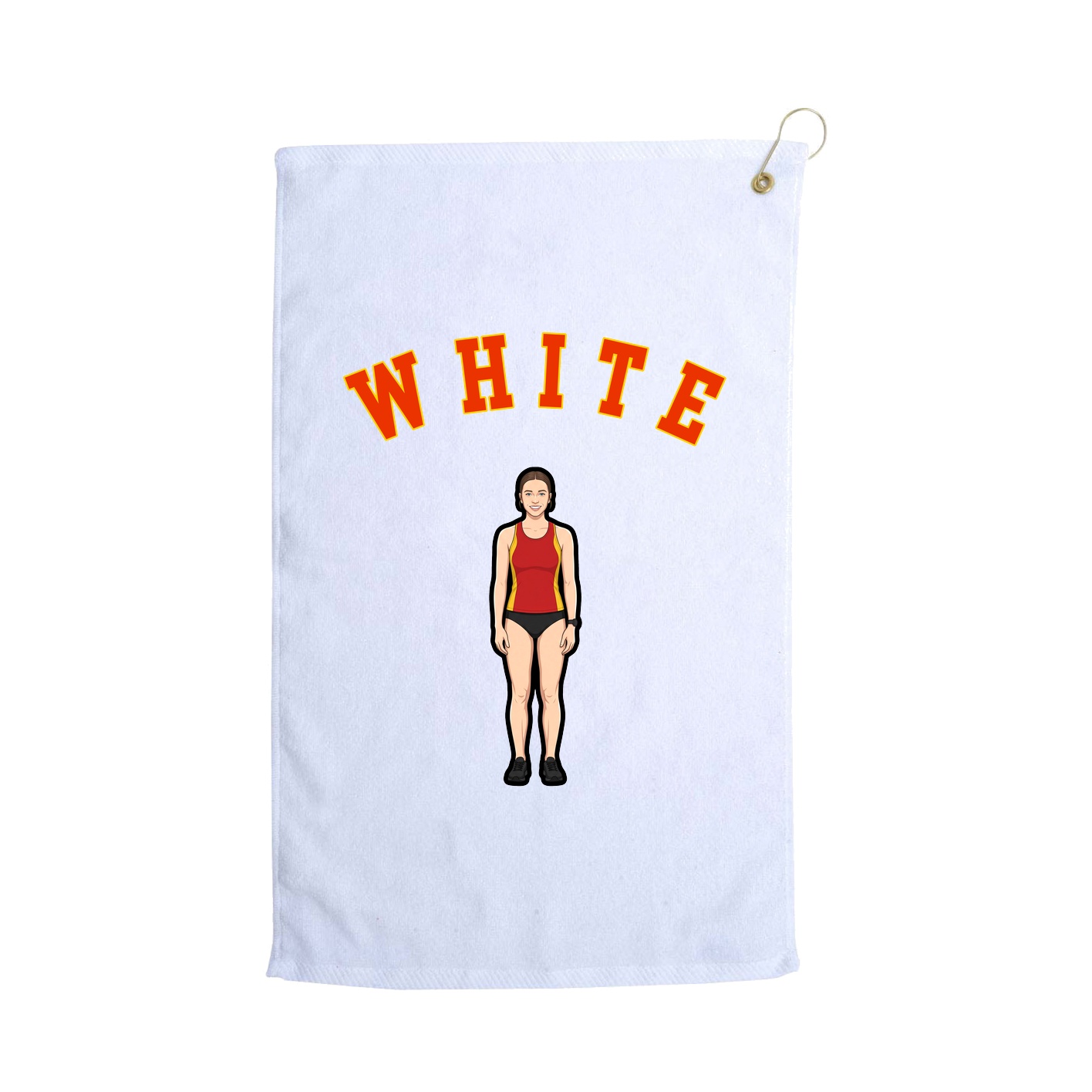 Golf Towel — Shirsey Arch in White