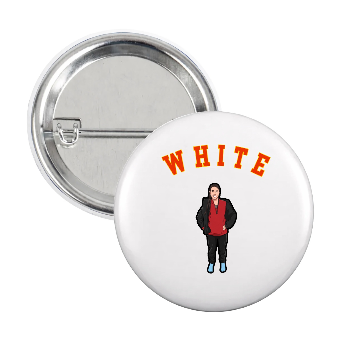 Game Day Button — Shirsey Arch in White