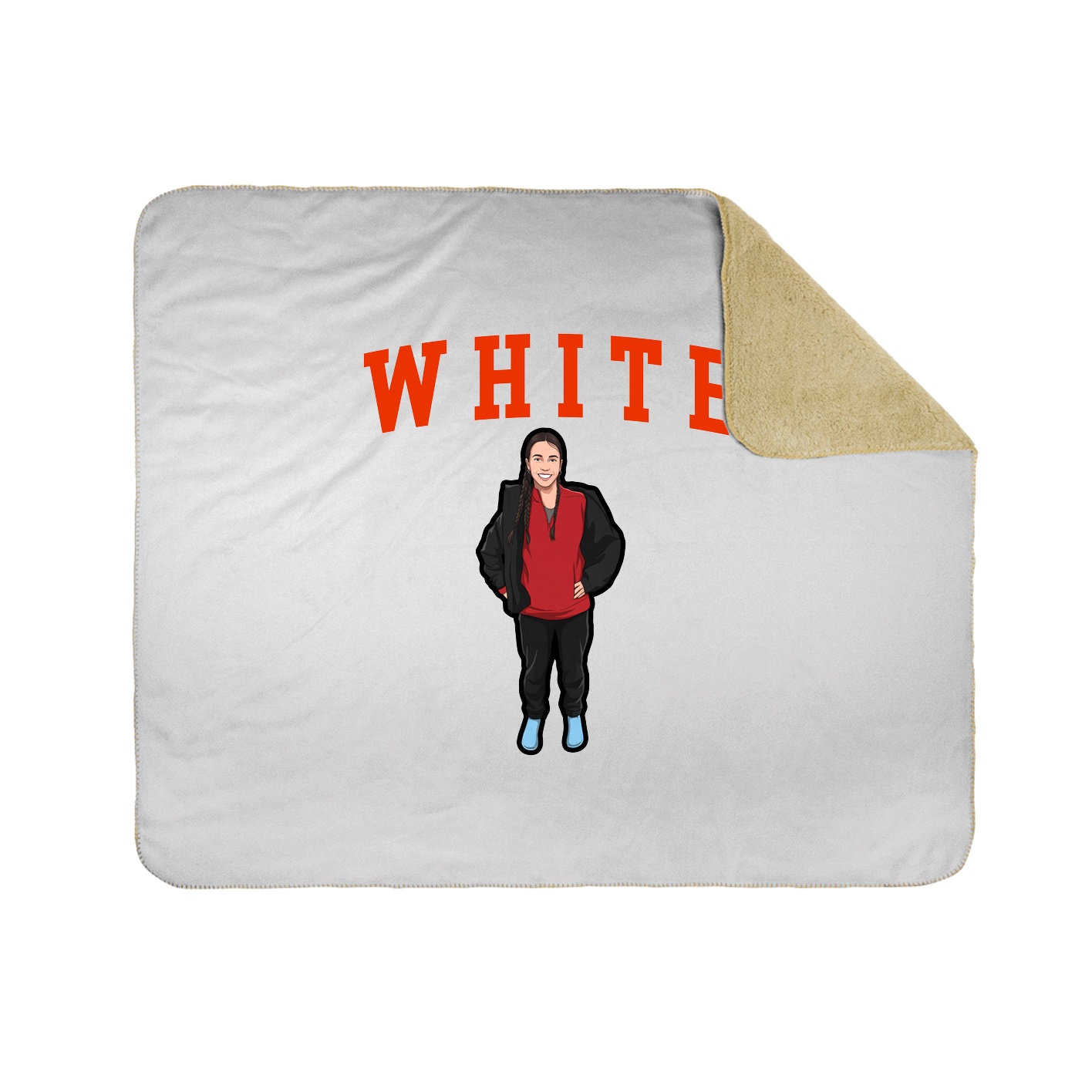 Throw Blanket — Shirsey in White