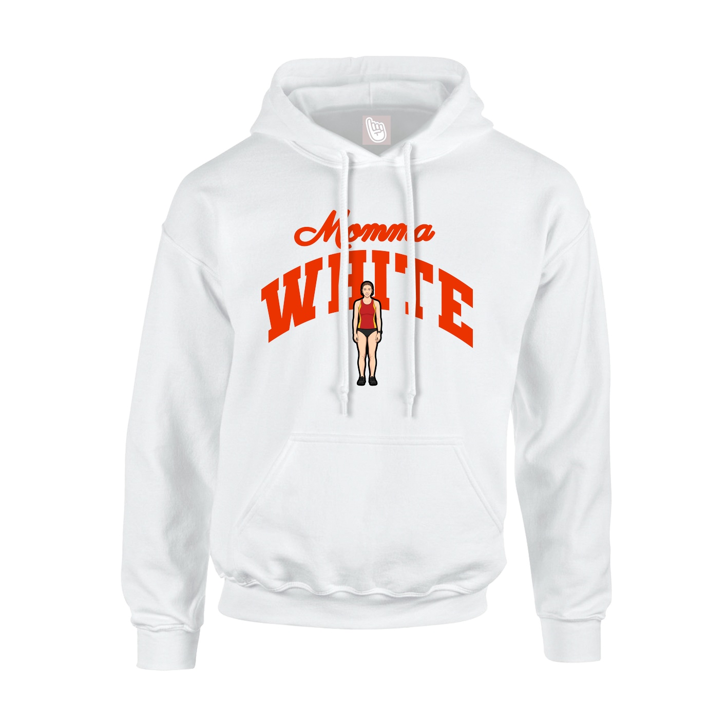 Youth Hoodie — Mothers Day Arch in White