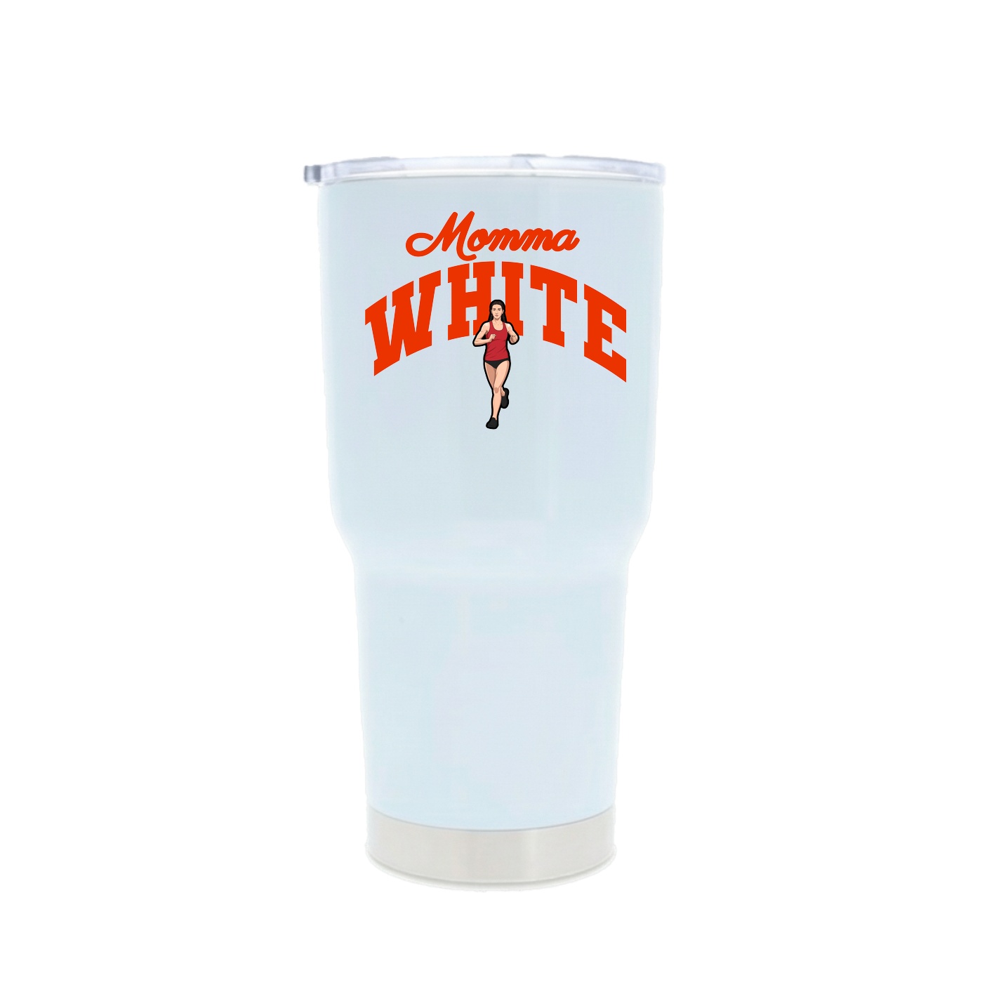 30oz Stainless Steel Tumbler — Mothers Day Arch in White