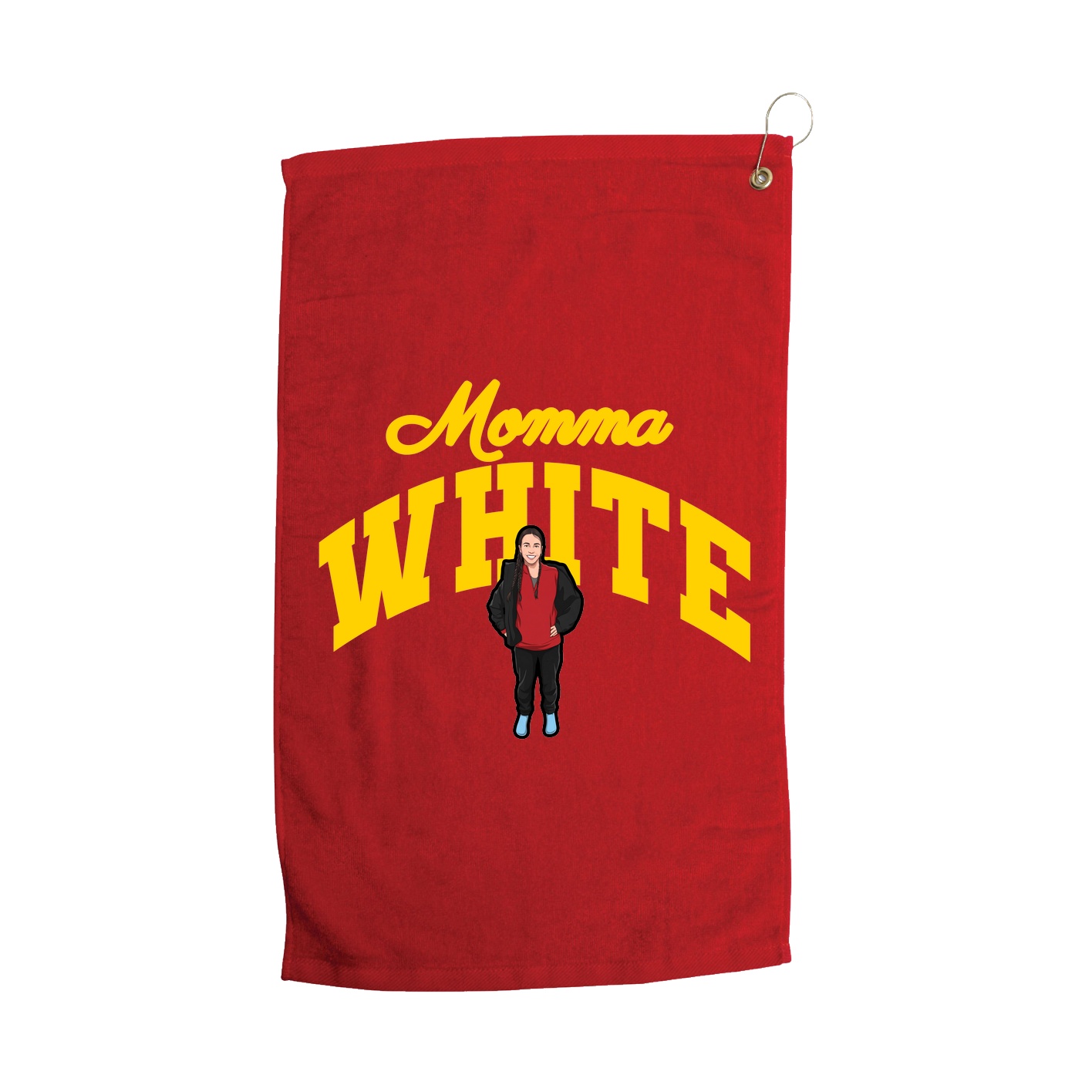 Golf Towel — Mothers Day Arch in Red