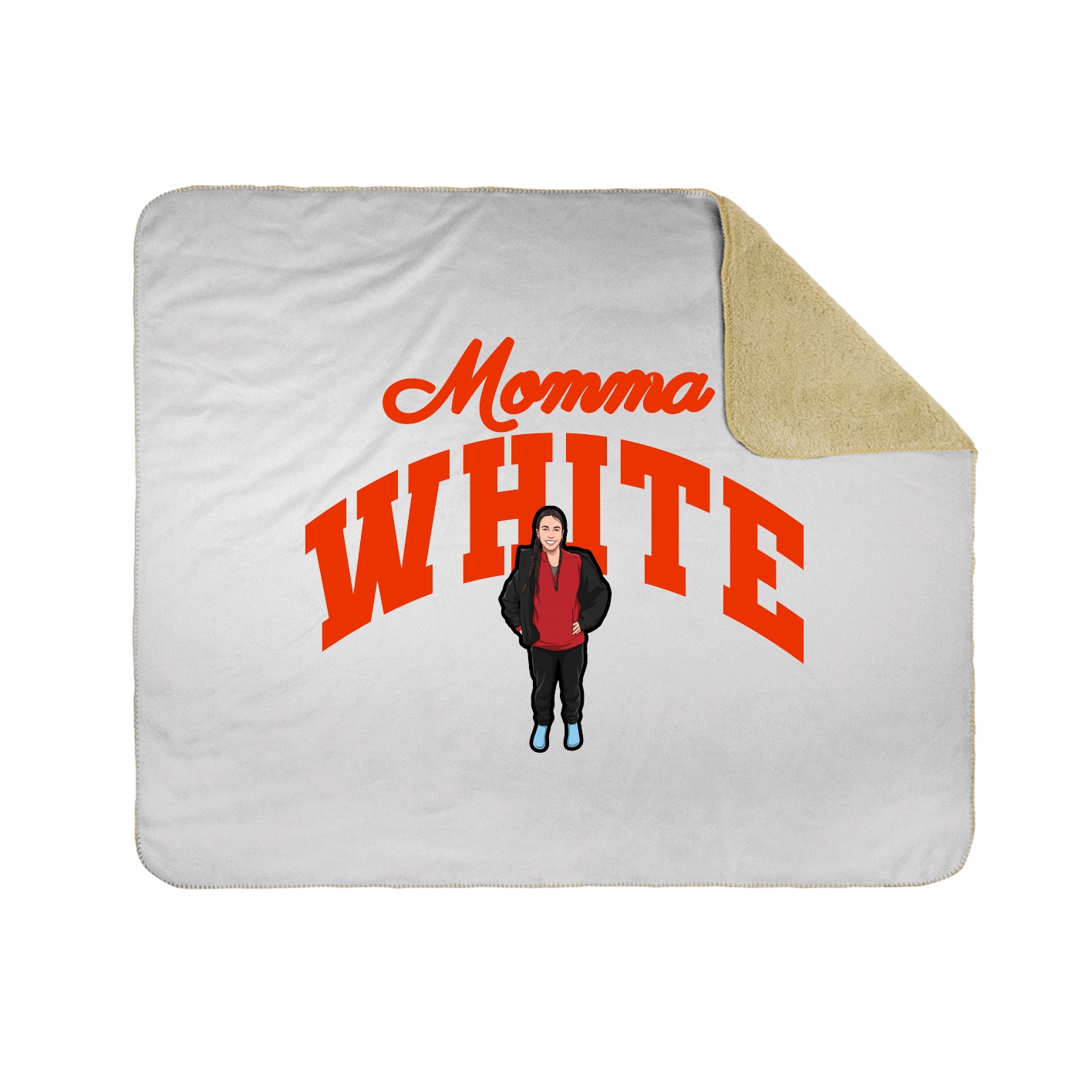 Throw Blanket — Mothers Day Arch in White