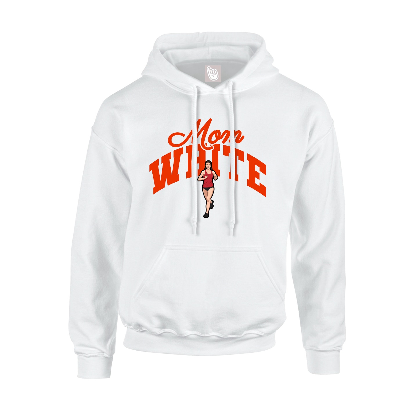 Youth Hoodie — Mothers Day Arch in White
