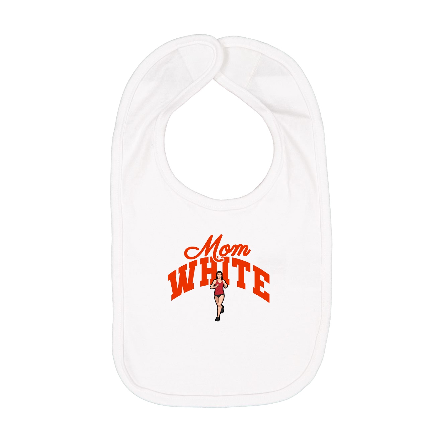 Infant Bib — Mothers Day Arch in White