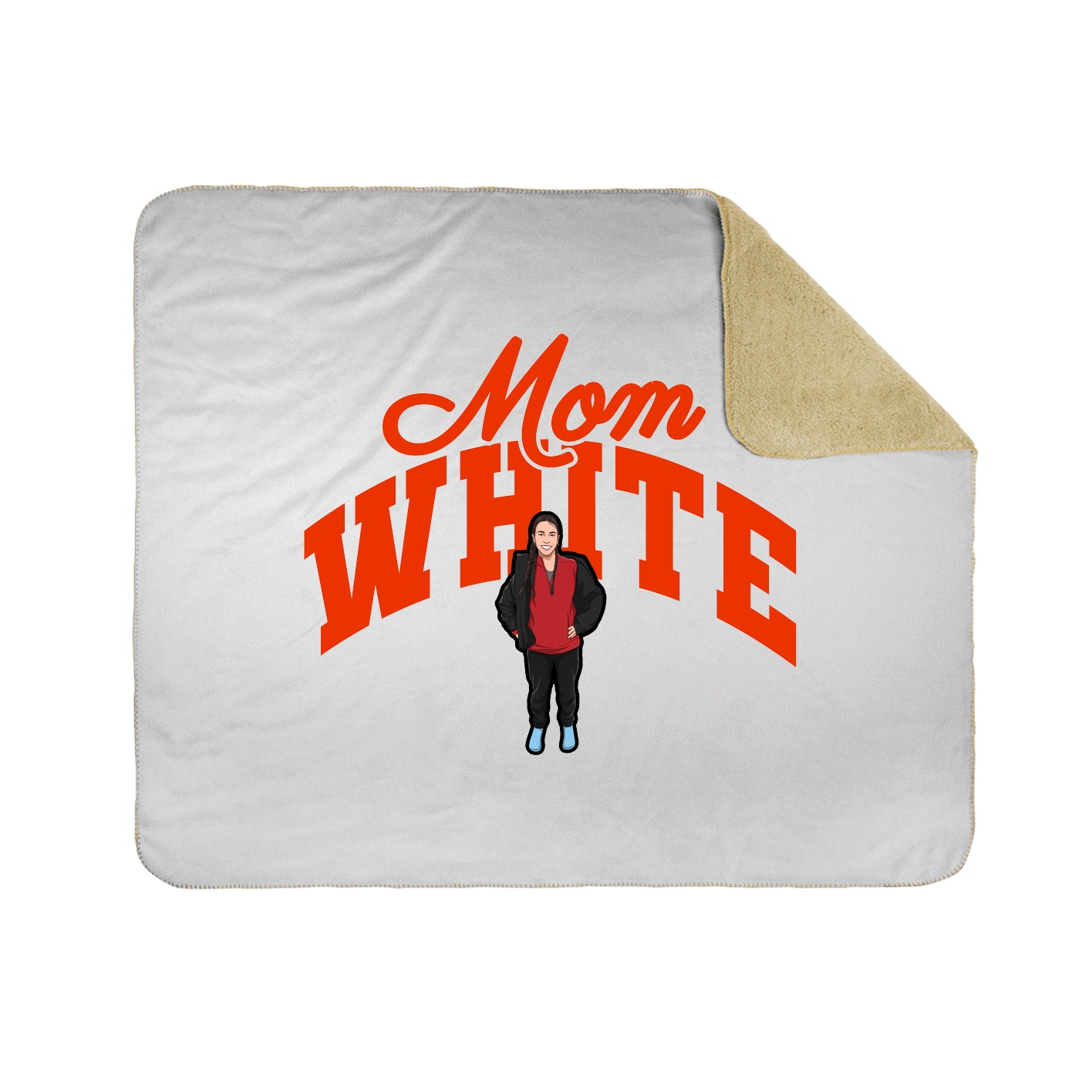 Throw Blanket — Mothers Day Arch in White
