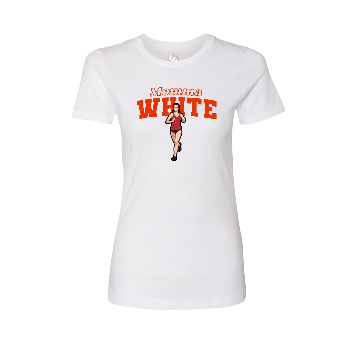 Womens Tee — Mothers Day Block in White