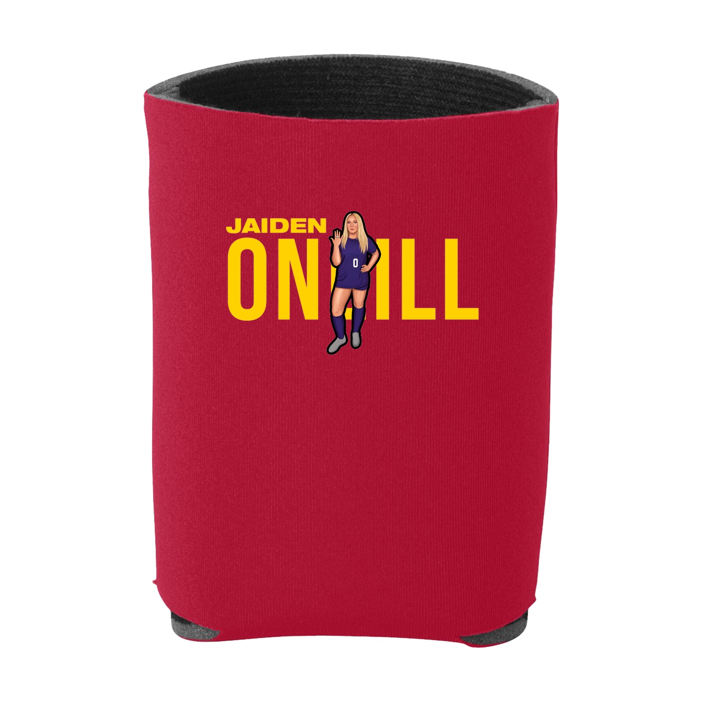 Can Holder — Player Name in Red