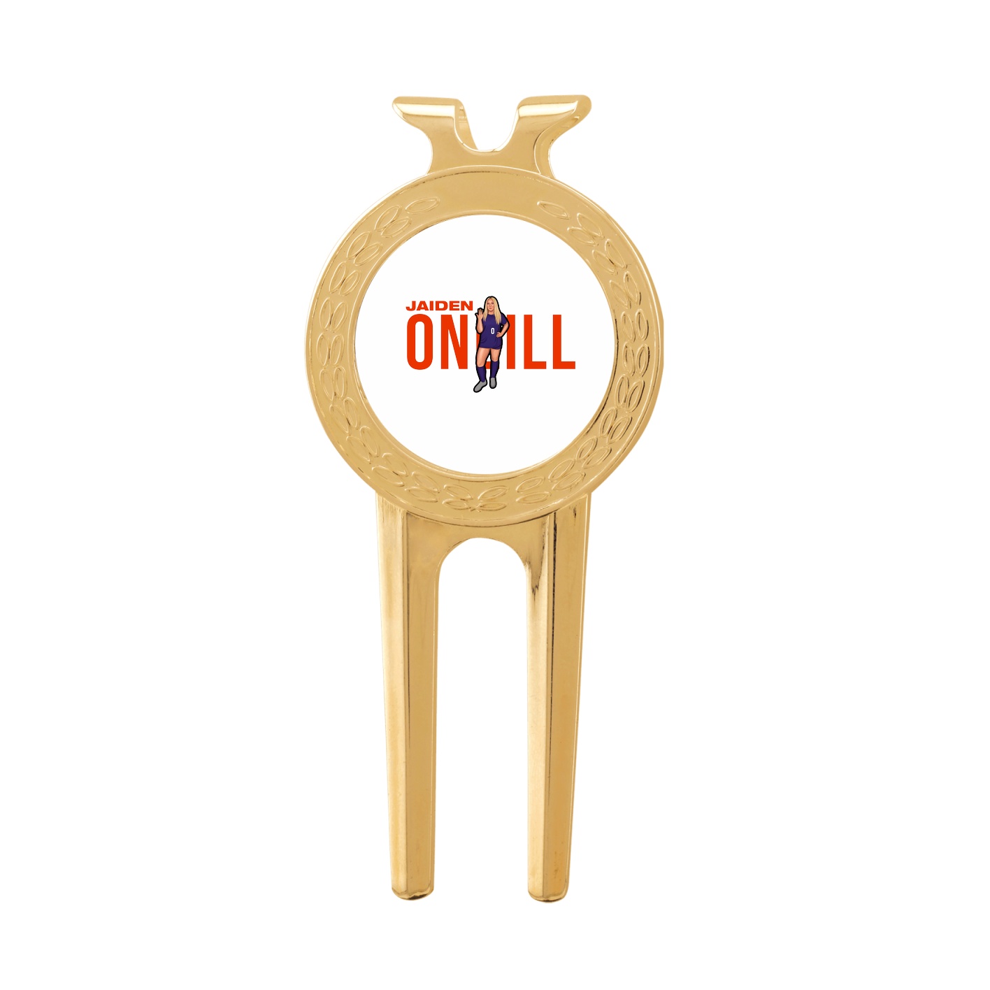 Divot Tool with Ball Marker — Player Name in Classic