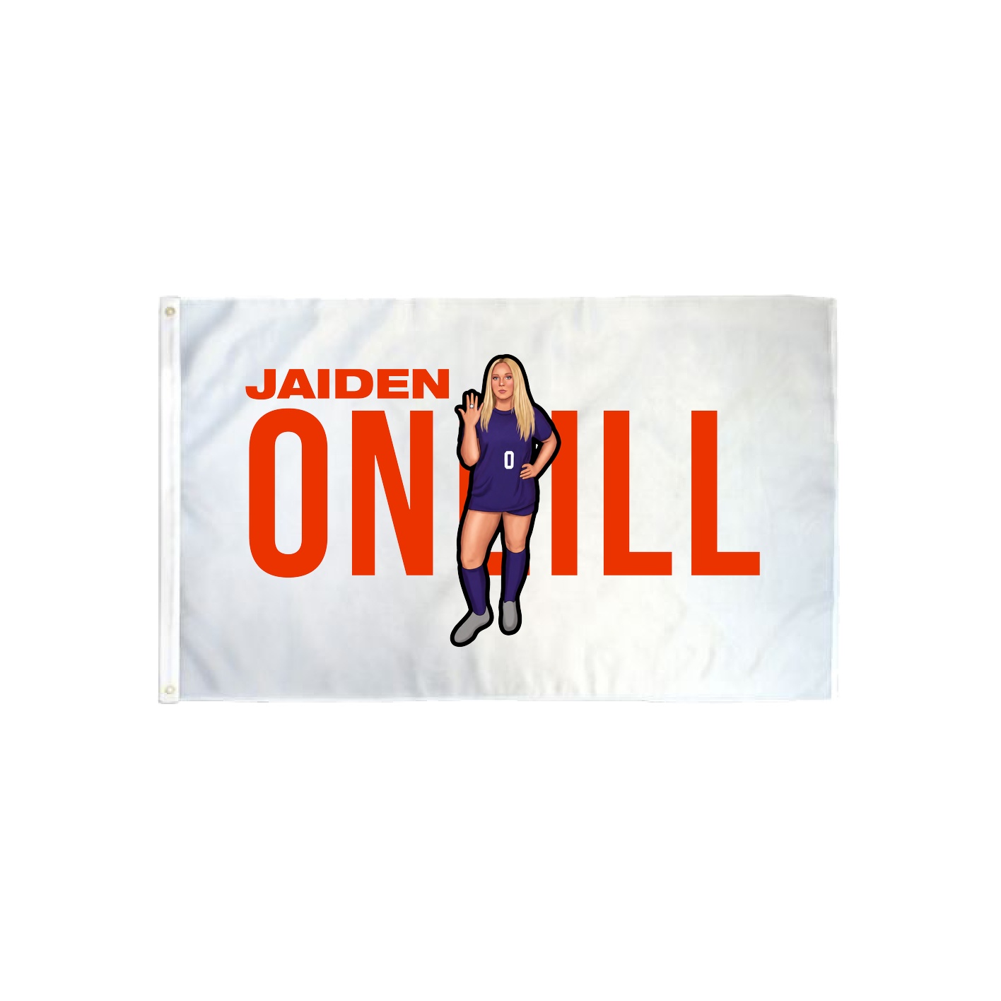 3x5 Flag — Player Name in Classic