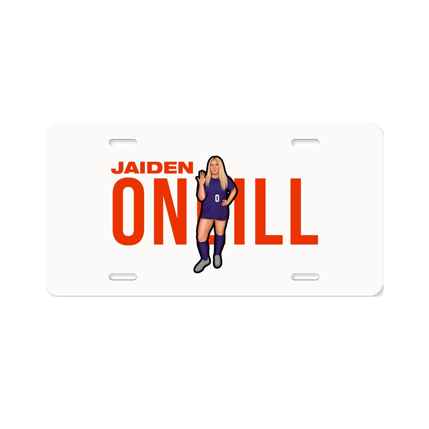 License Plate — Player Name in Classic