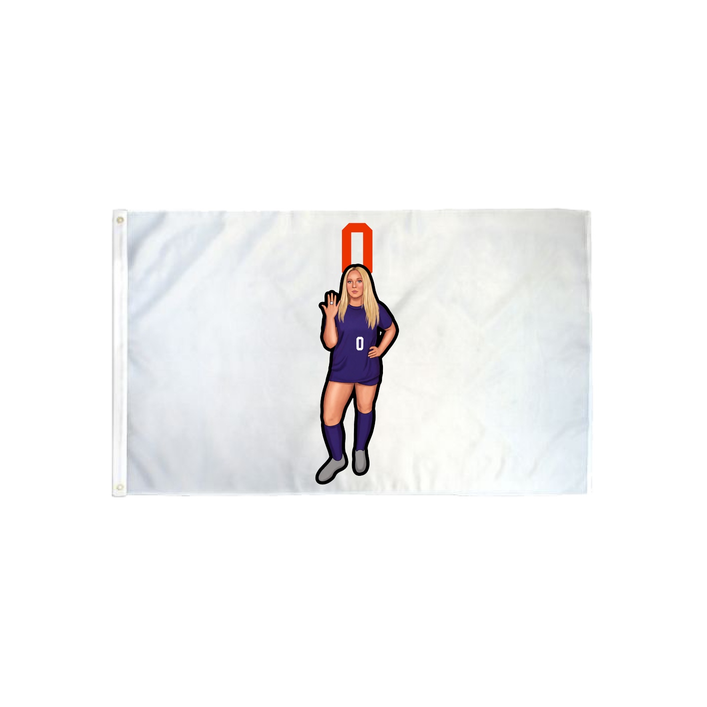 3x5 Flag — Number Top in Classic