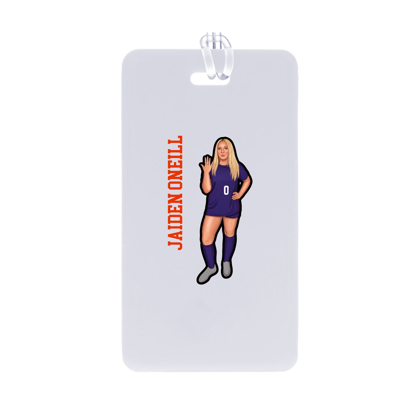 Bag Tag — Name Vertical in Classic