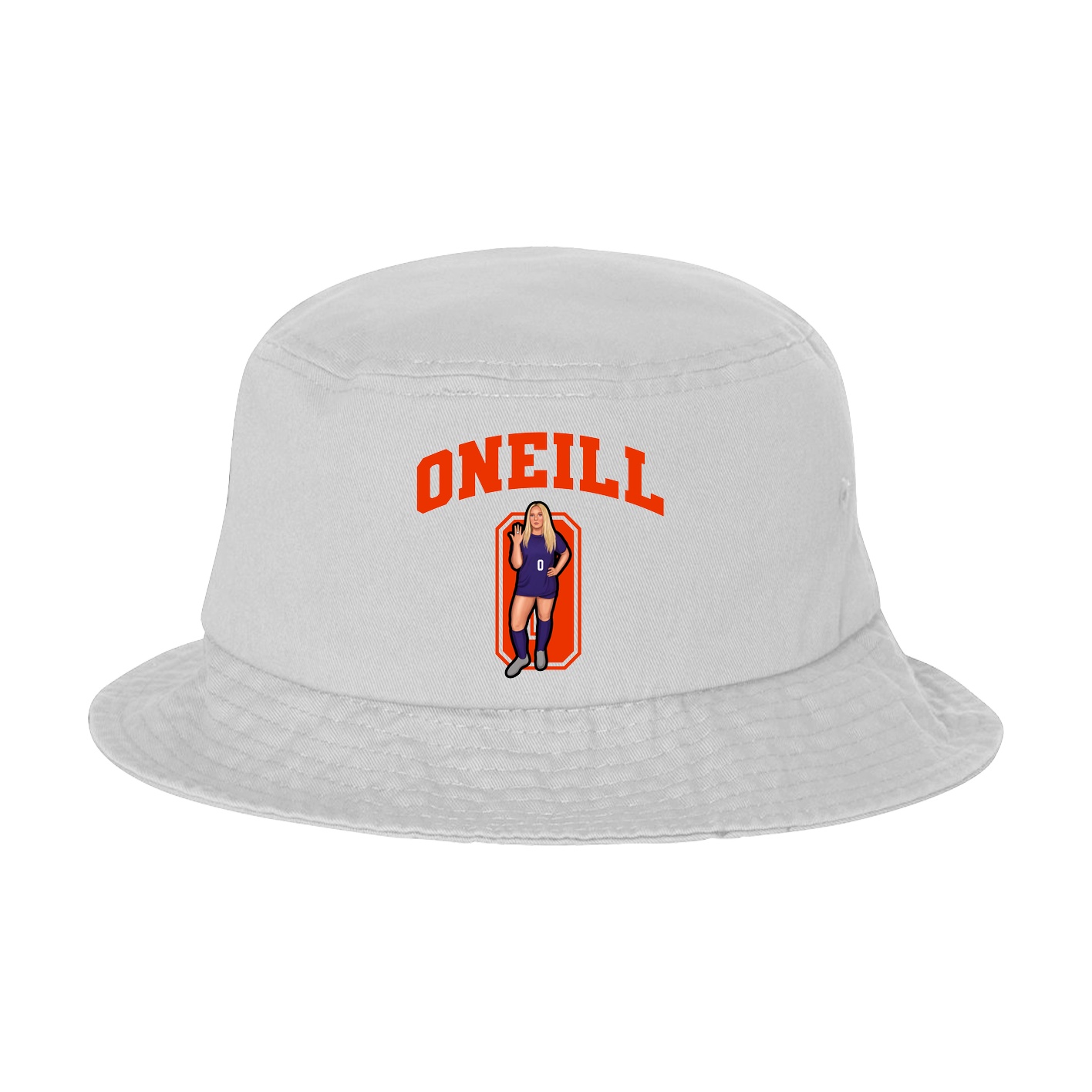Bucket Cap — Number in White