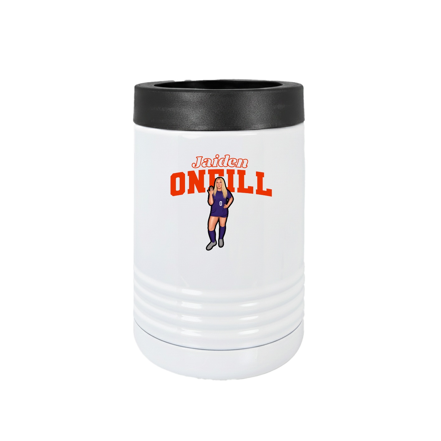 Beverage Holder — Name Arch in White