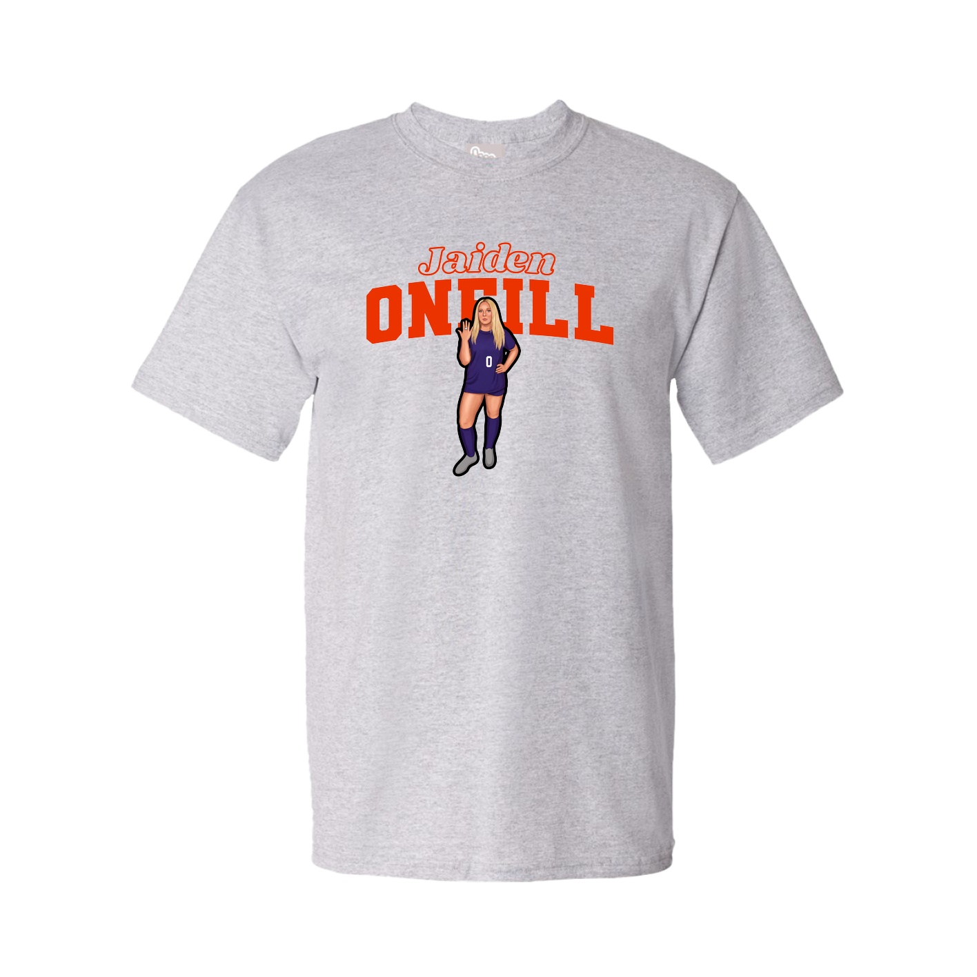 Tee — Name Arch in Grey
