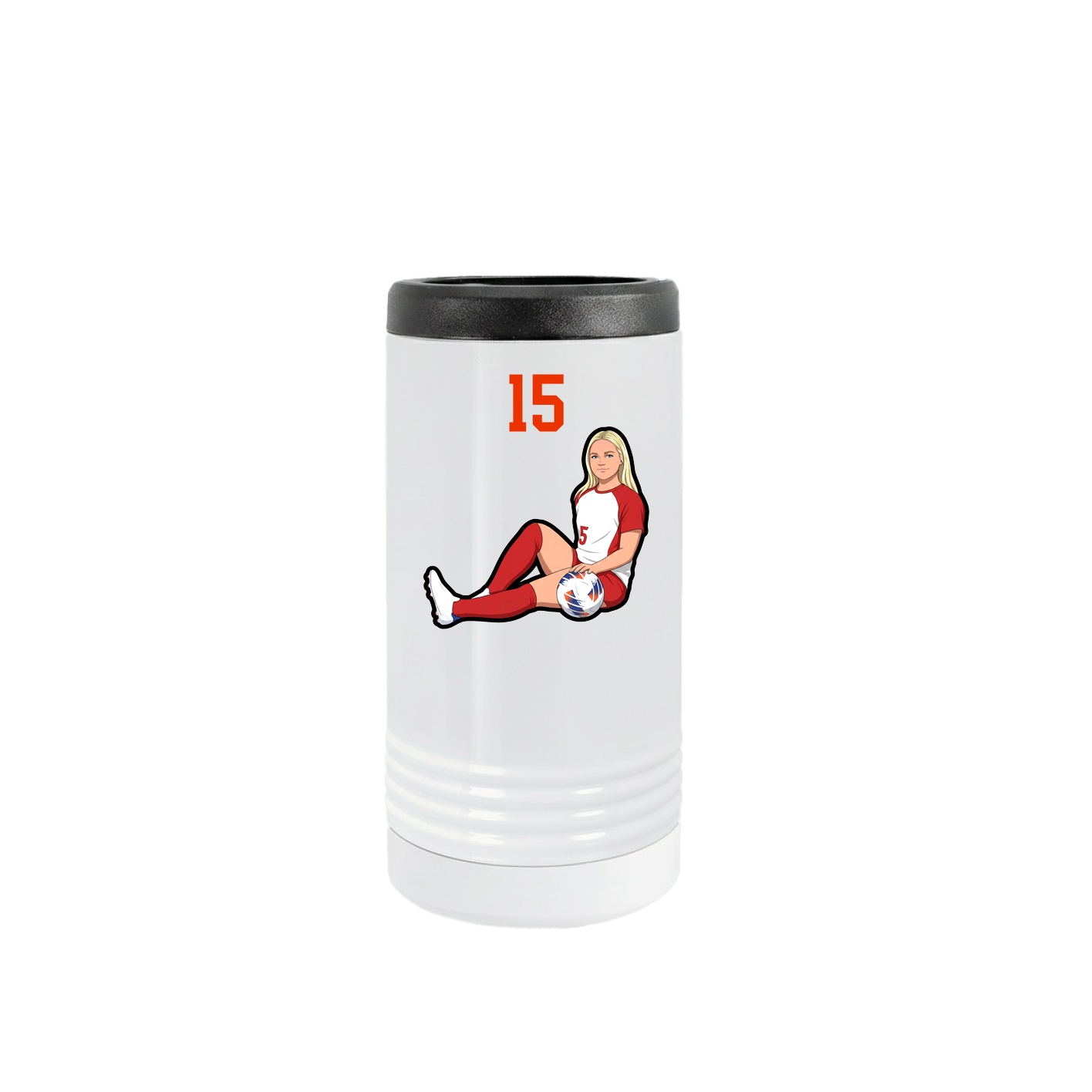 Slim Beverage Holder — Number Top in White