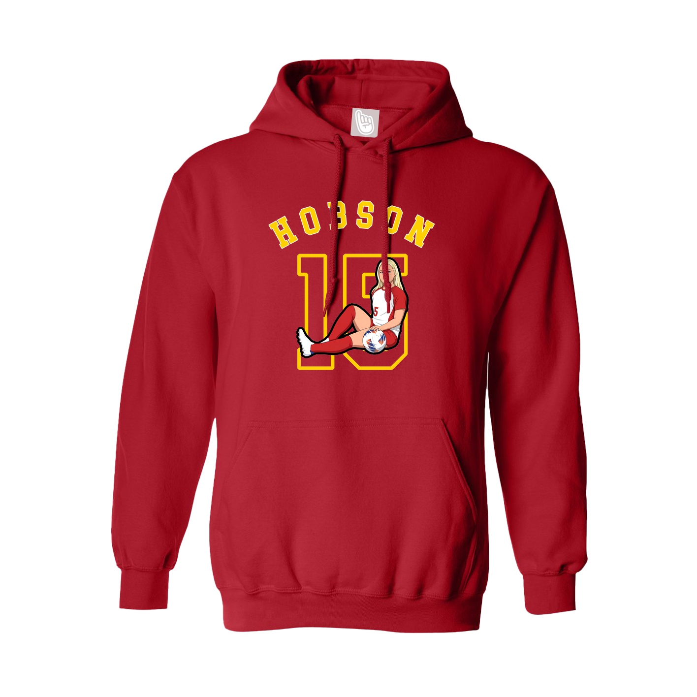 Youth Hoodie — Shirsey Arch in Red
