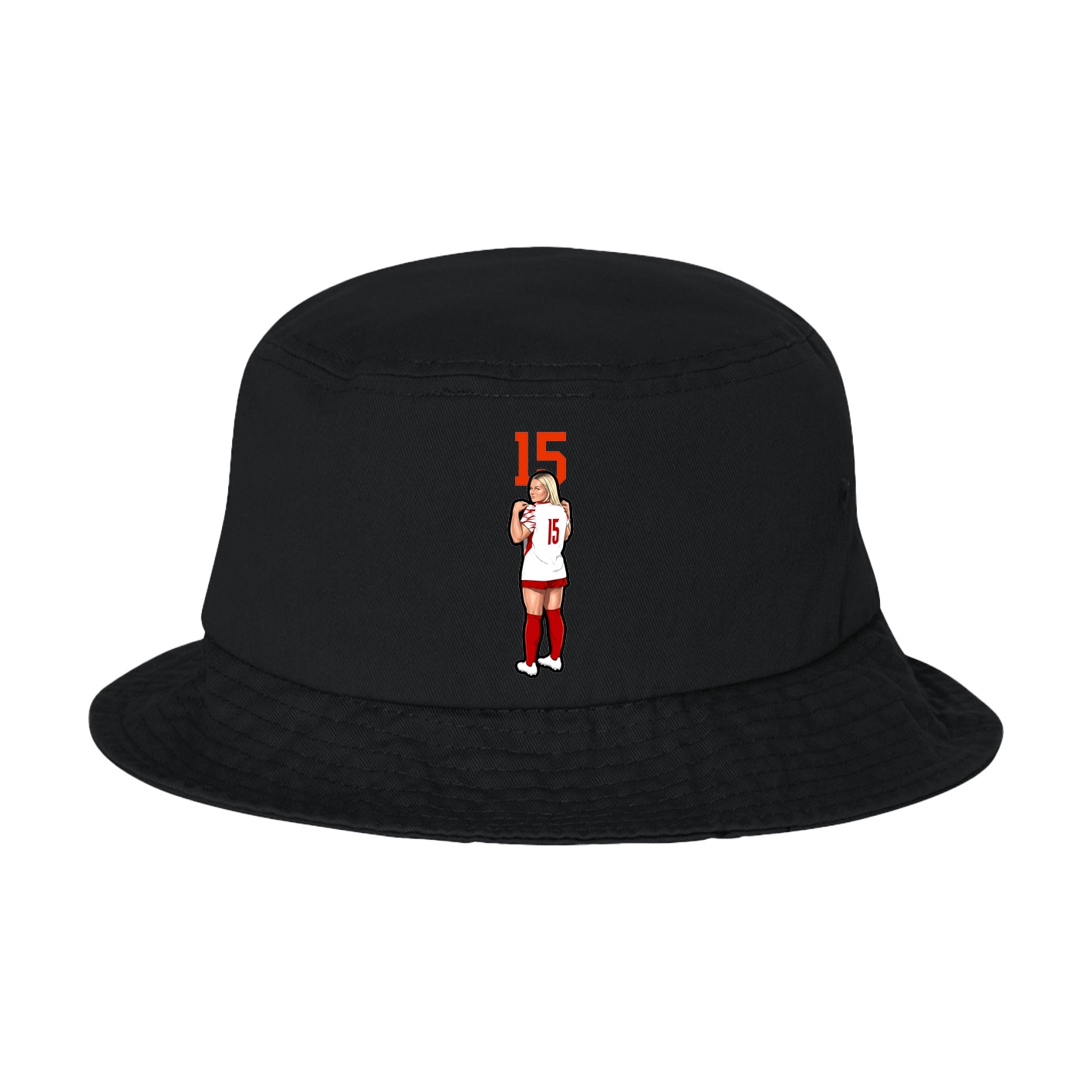 Bucket Cap — Number Top in Black