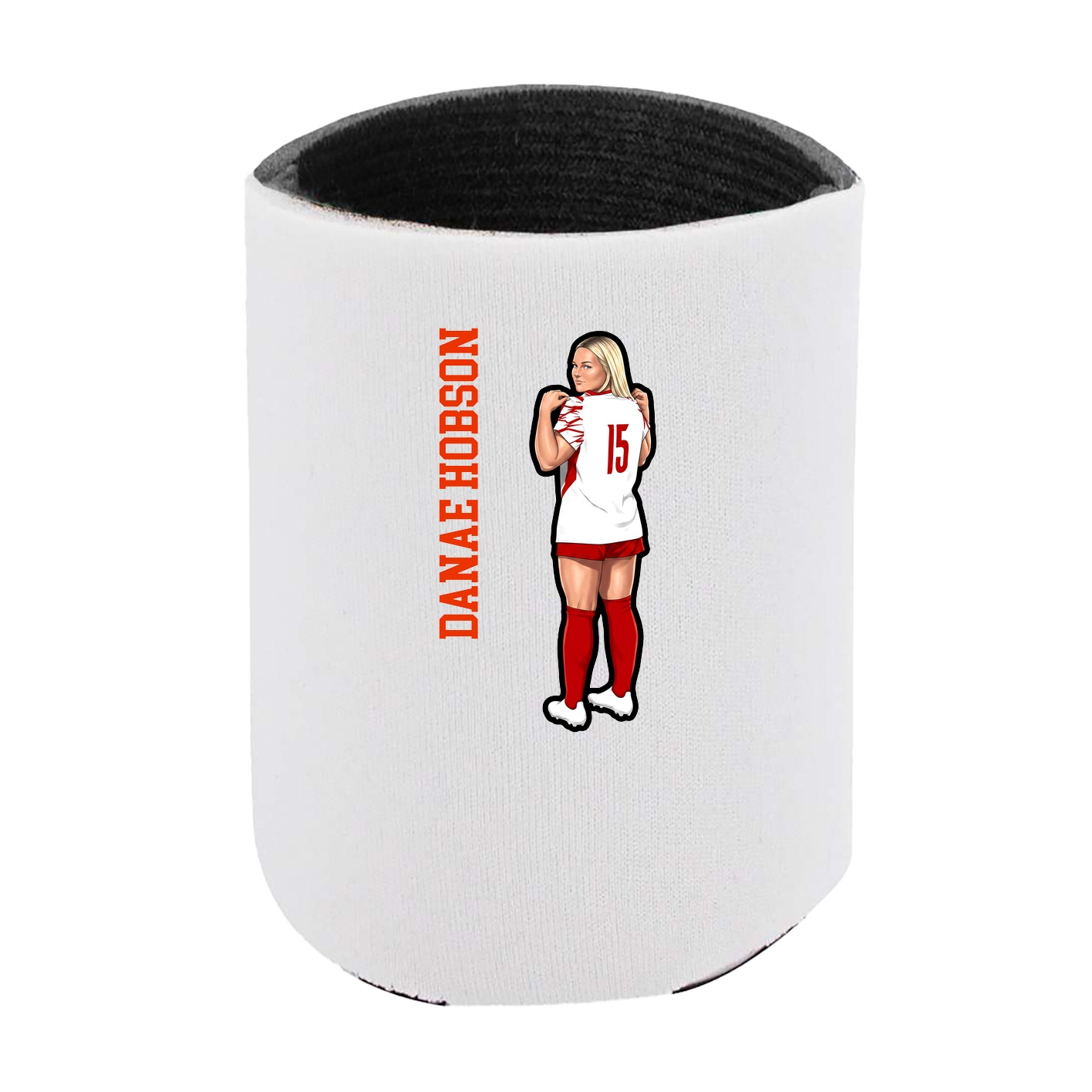Can Holder — Name Vertical in White