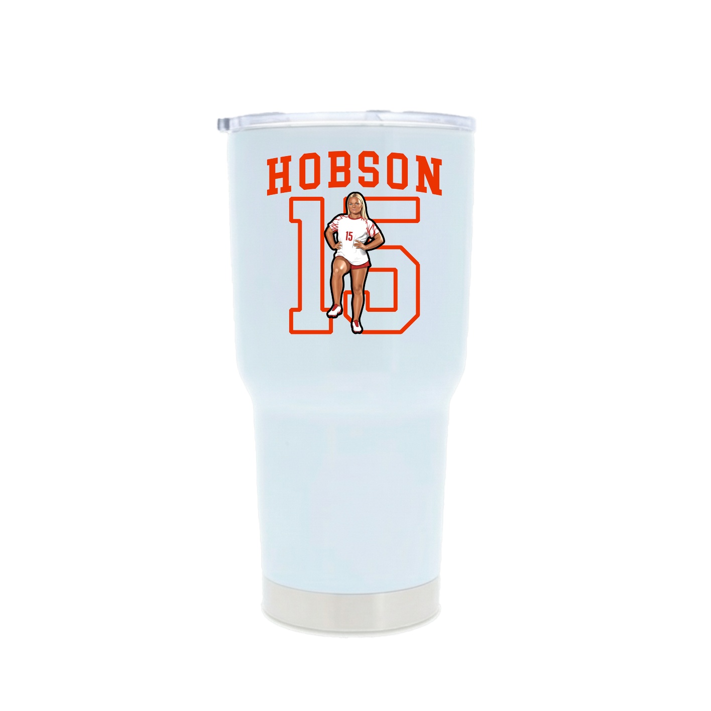 30oz Stainless Steel Tumbler — Shirsey in White