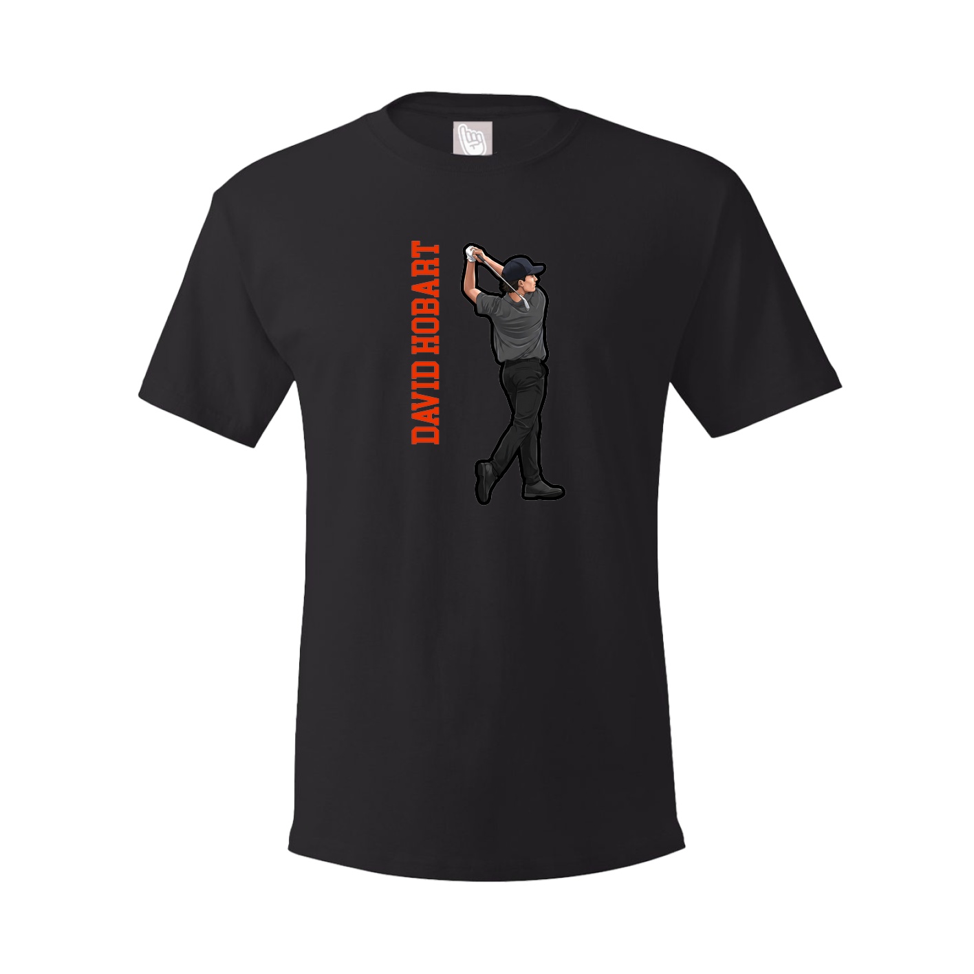 Tee — Name Vertical in Black