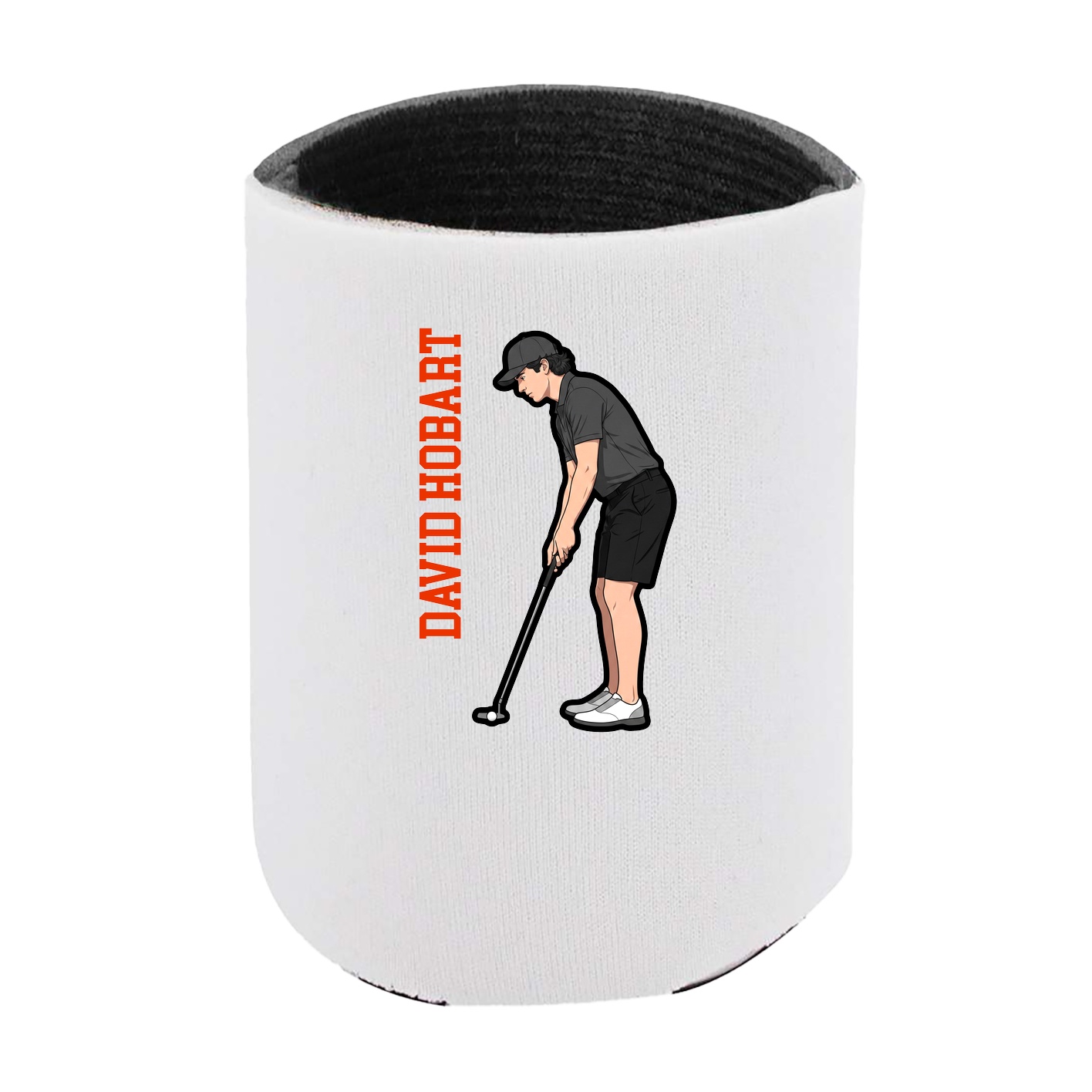Can Holder — Name Vertical in White