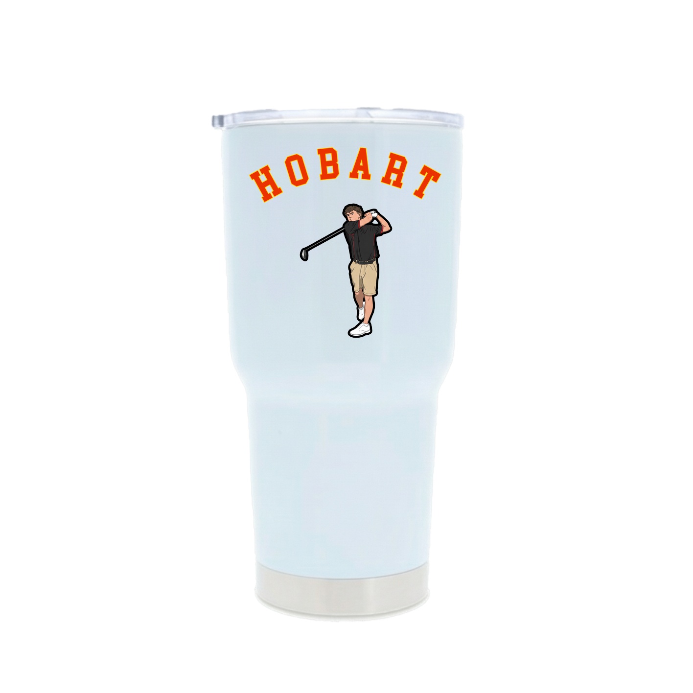 30oz Stainless Steel Tumbler — Shirsey Arch in White