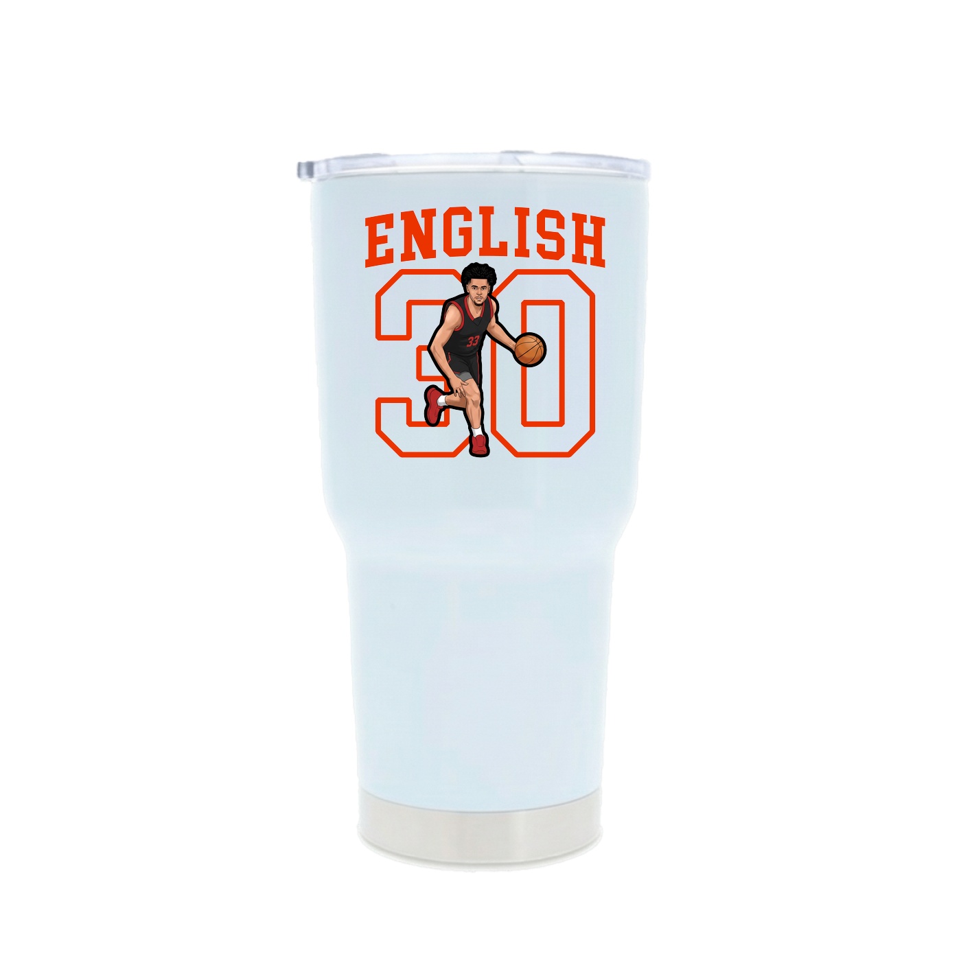 30oz Stainless Steel Tumbler — Shirsey in White