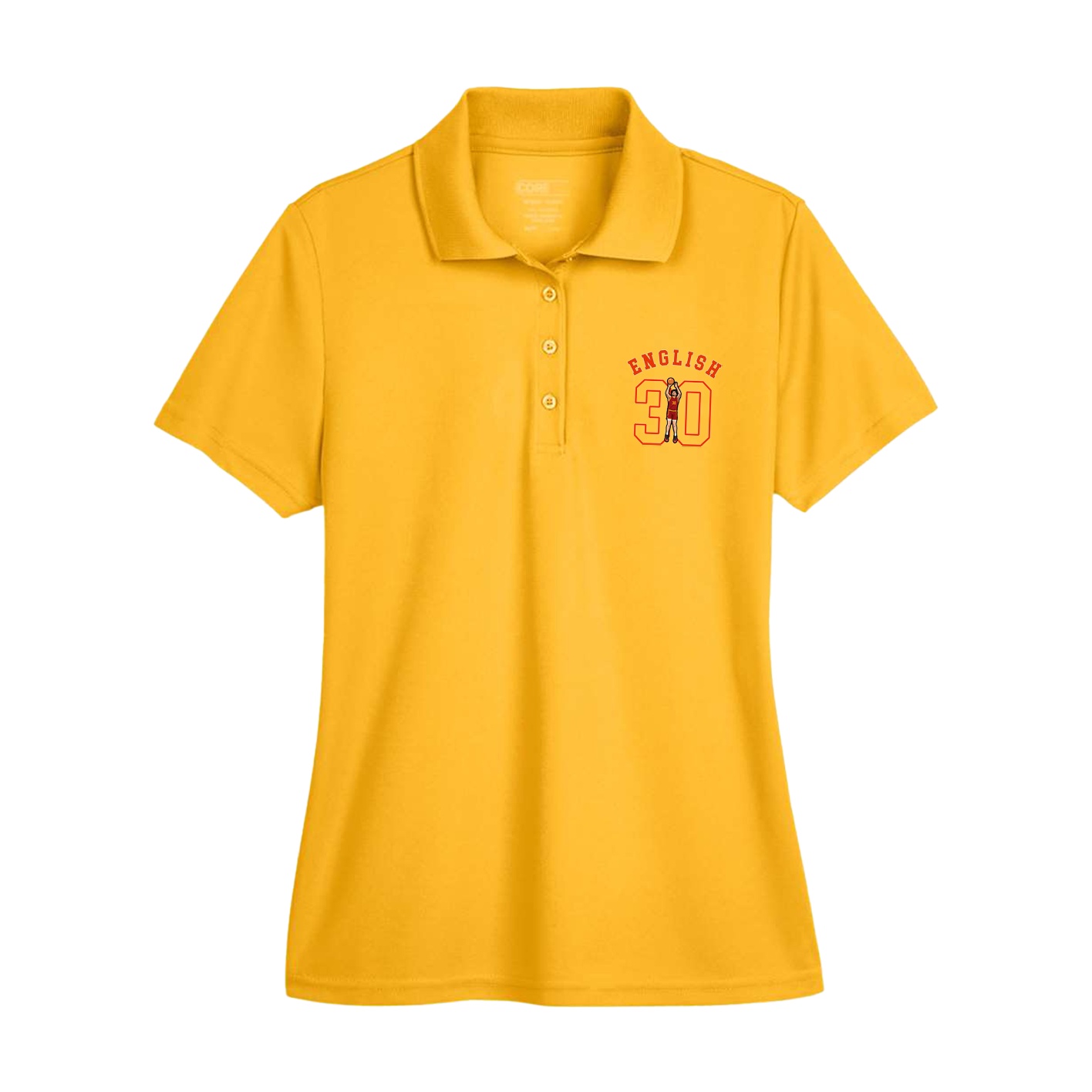 Womens Performance Polo — Shirsey Arch in Gold