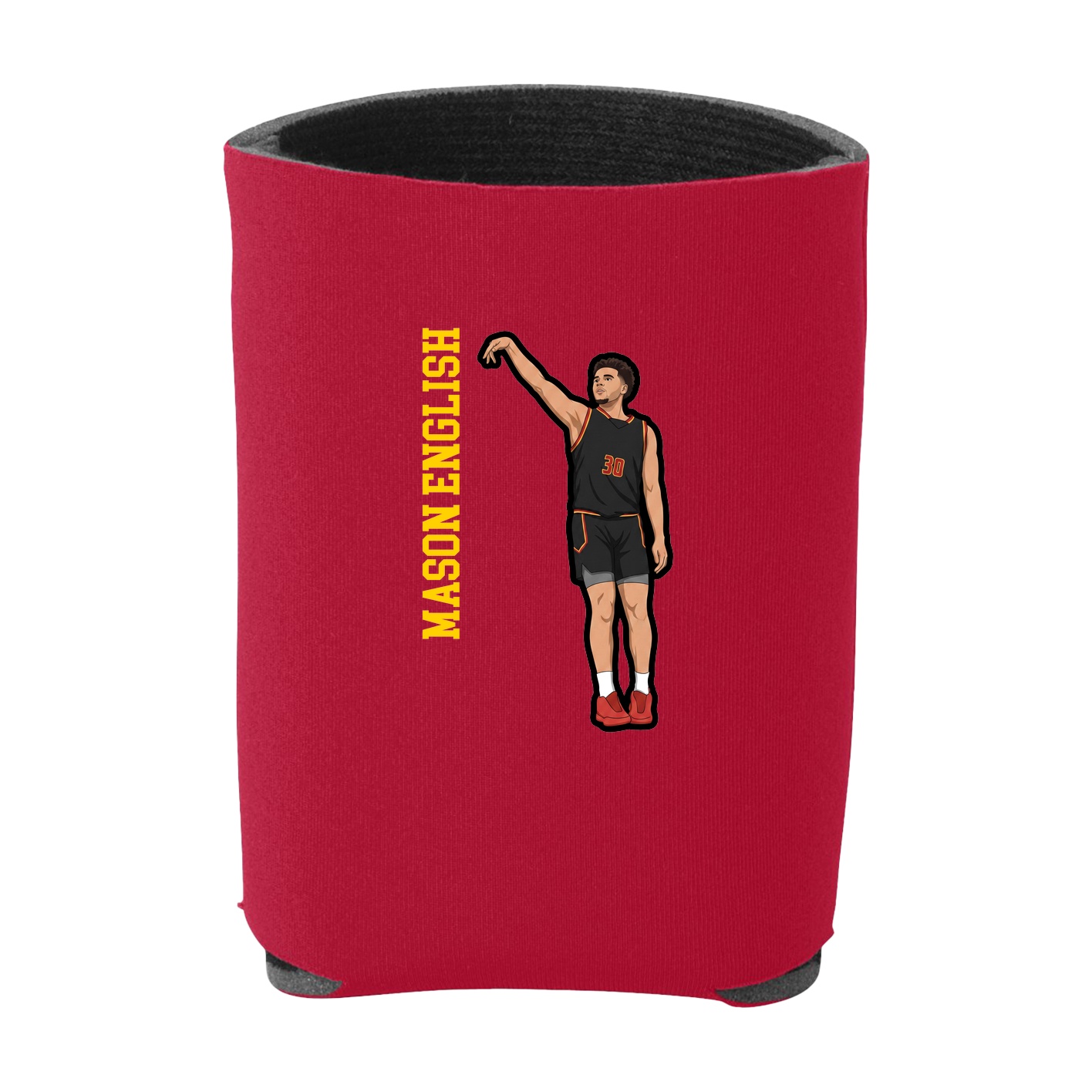 Can Holder — Name Vertical in Red