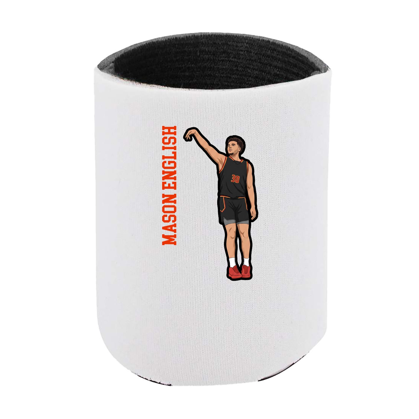 Can Holder — Name Vertical in White